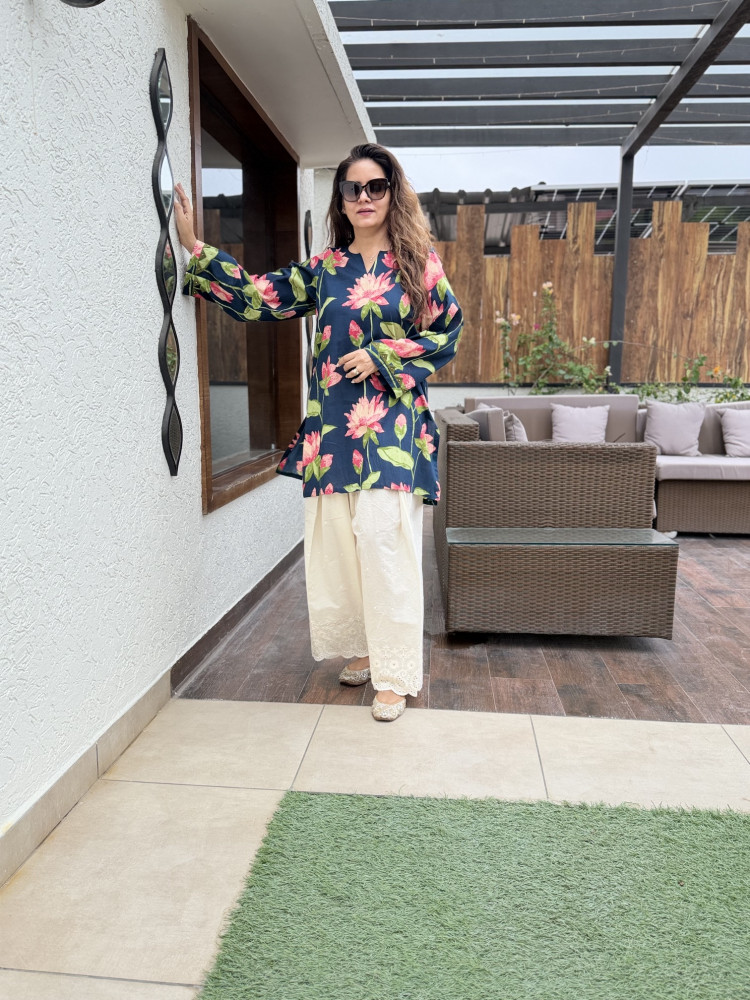 Image of Midnight Lotus Cotton Suit
