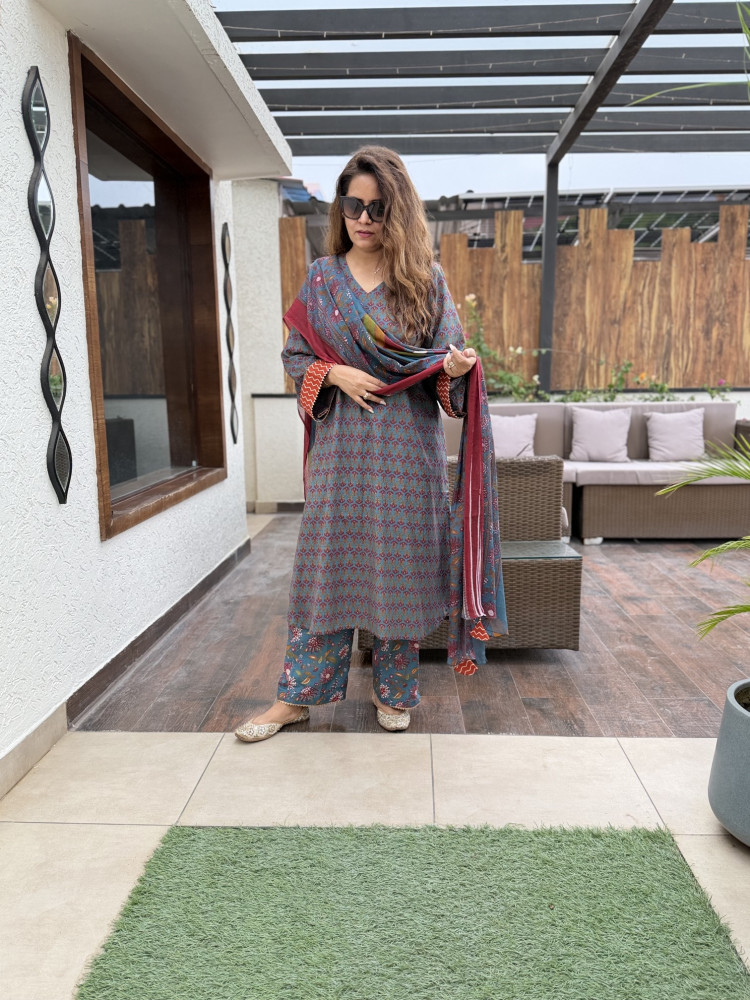 Image of Sejal 2.0 Cotton Suit