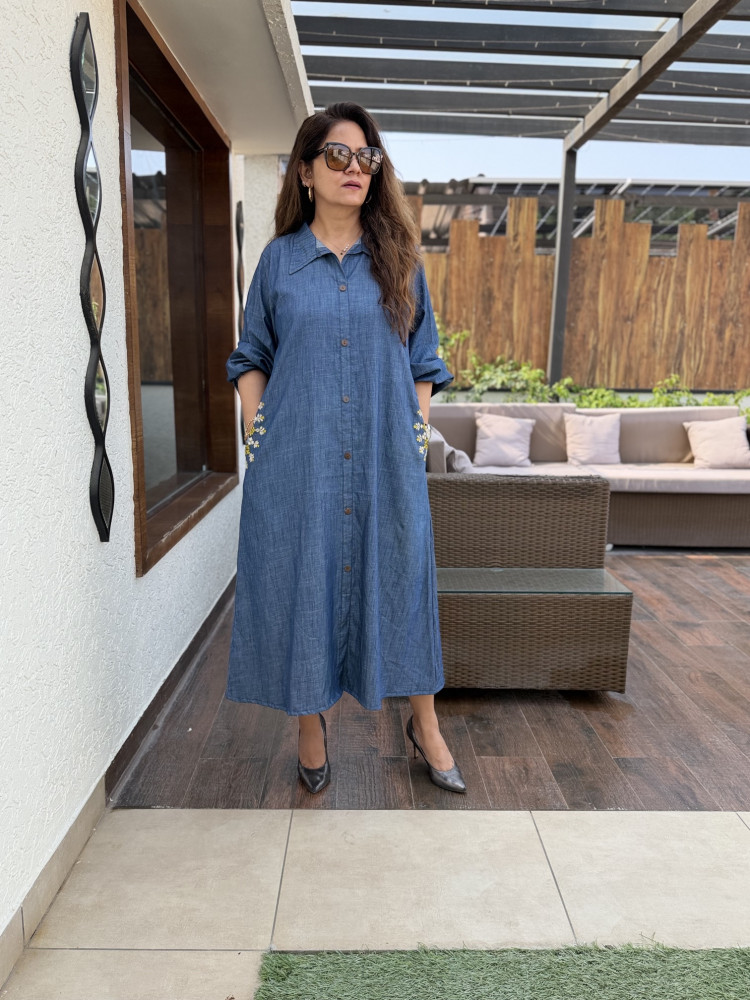 Image of Ritika Embroidered Dress
