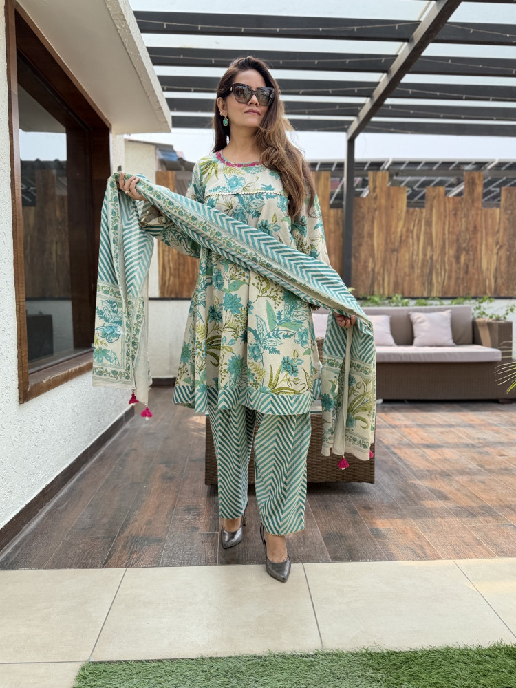 Image of Ivory Meadow Suit