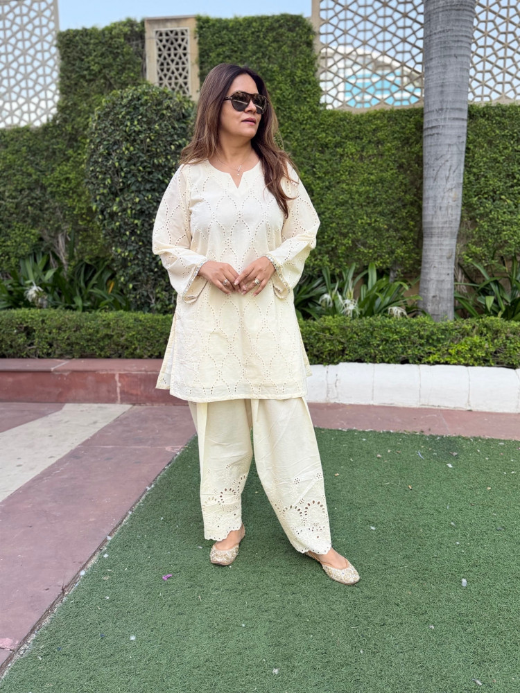 Image of Pearl Cotton Suit