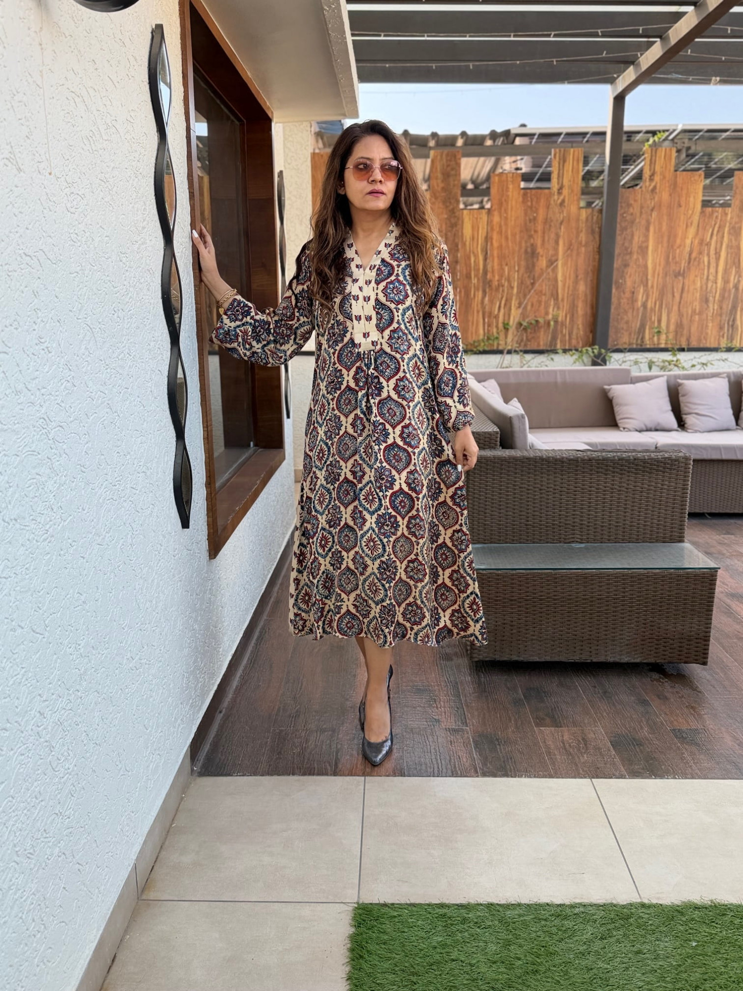 Gulmohar Modal Silk Dress