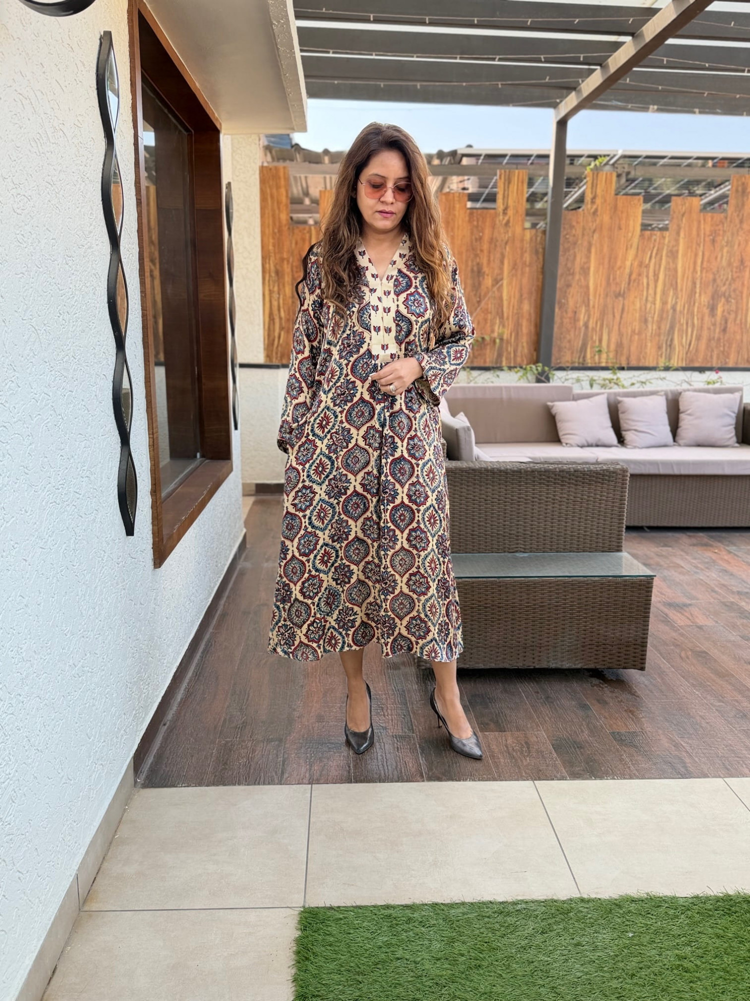 Gulmohar Modal Silk Dress