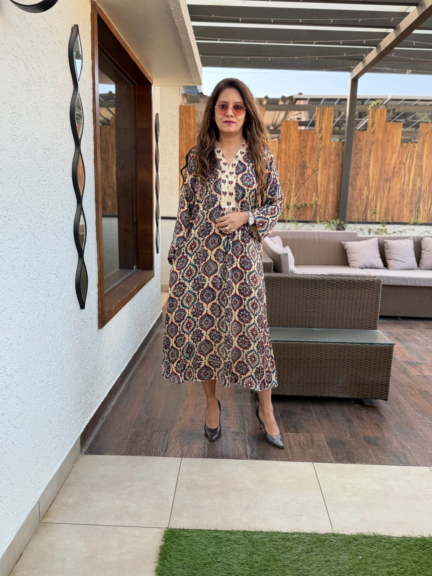 Gulmohar Modal Silk Dress