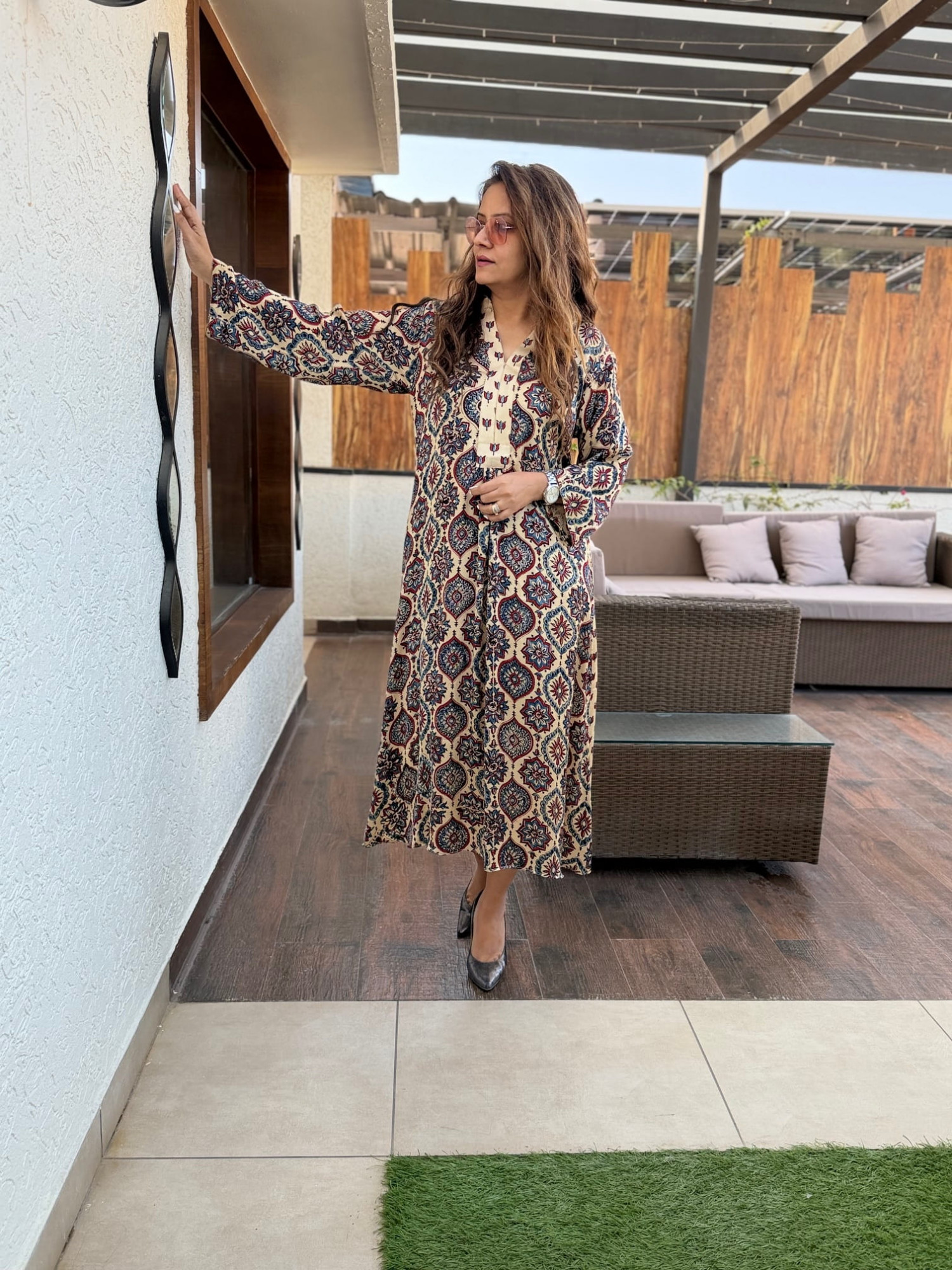 Gulmohar Modal Silk Dress