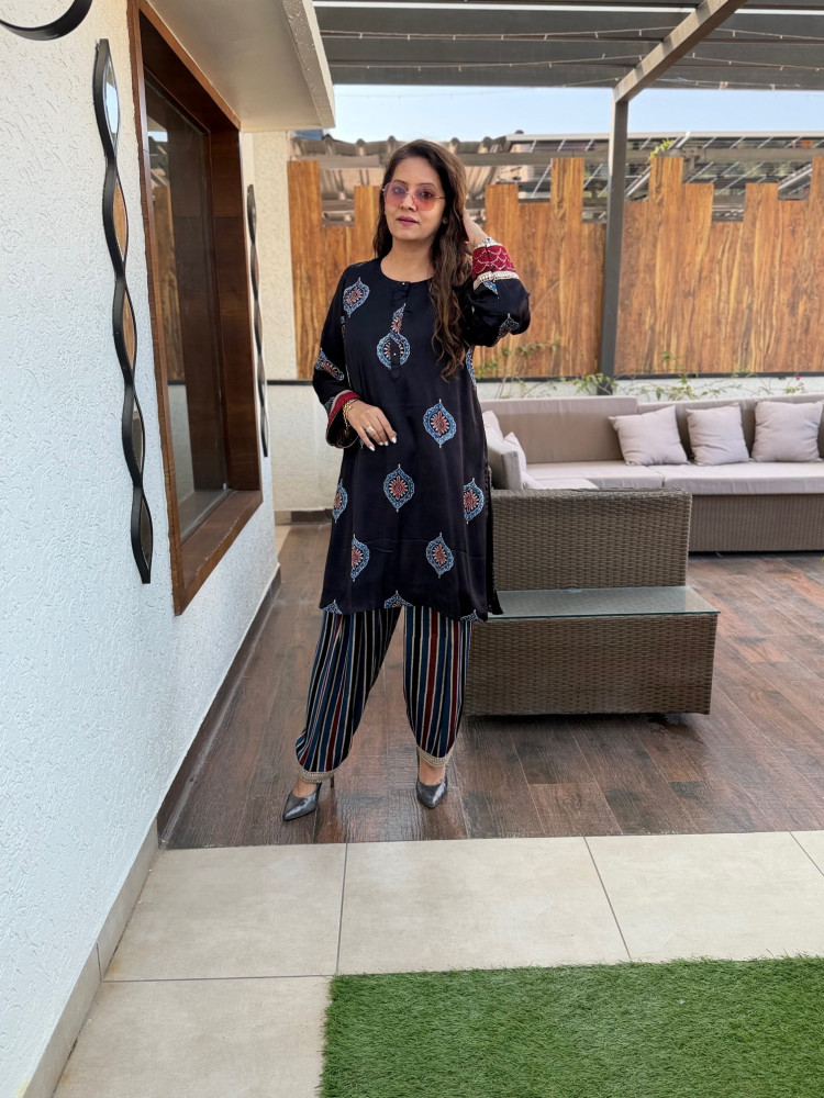 Image of Aparna Modal Silk Suit