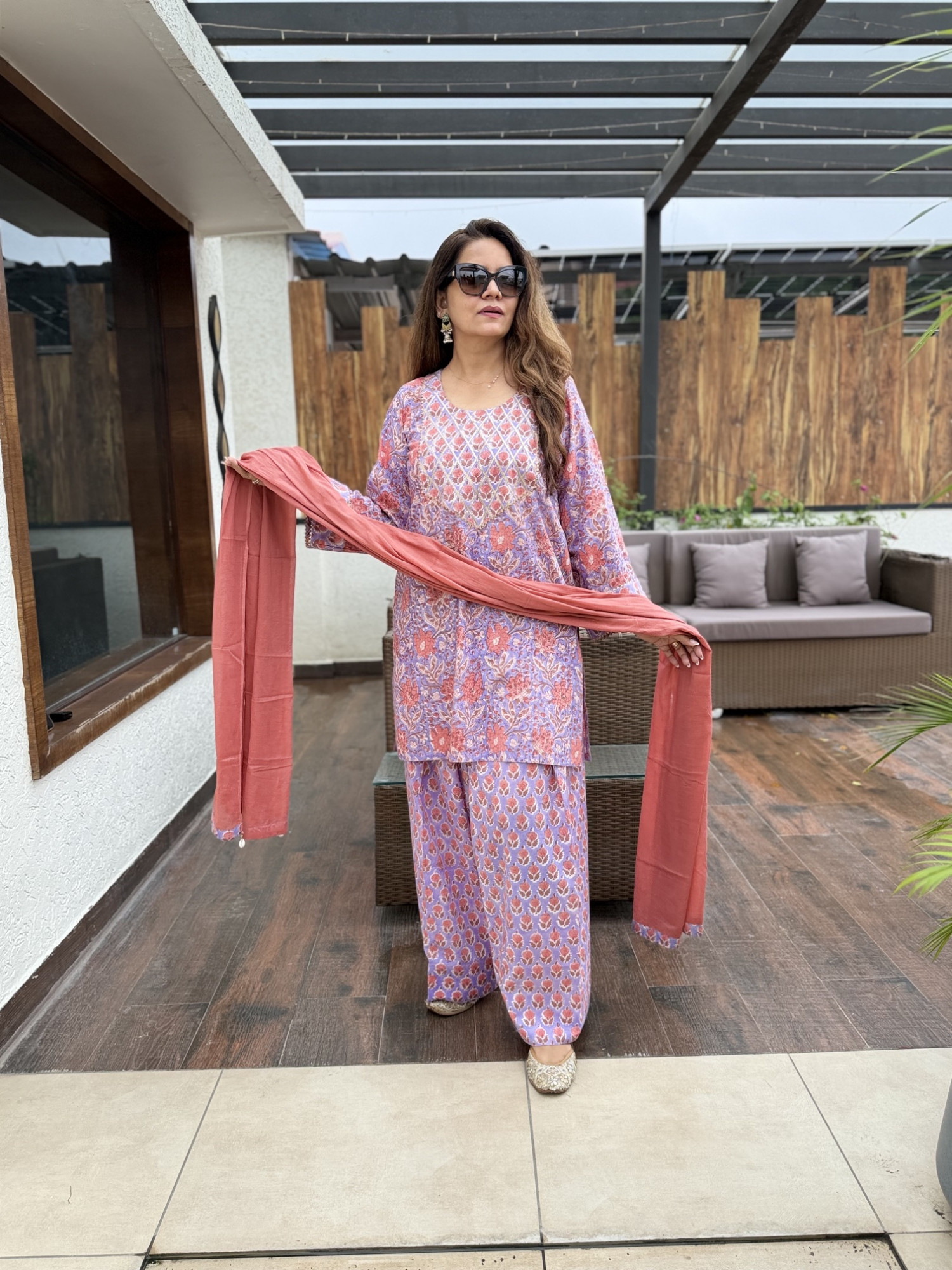 Nishigandha Cotton Suit