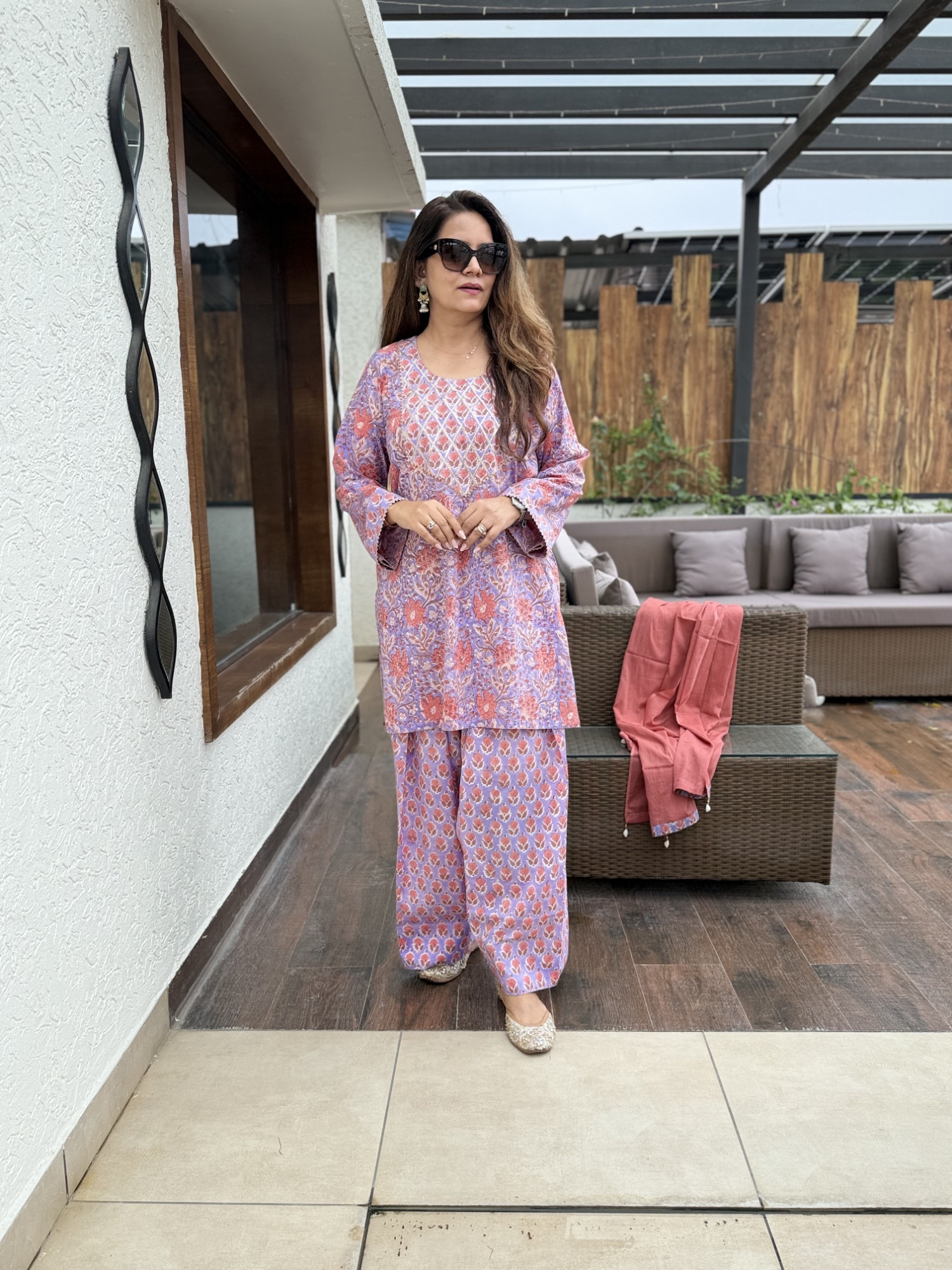 Nishigandha Cotton Suit