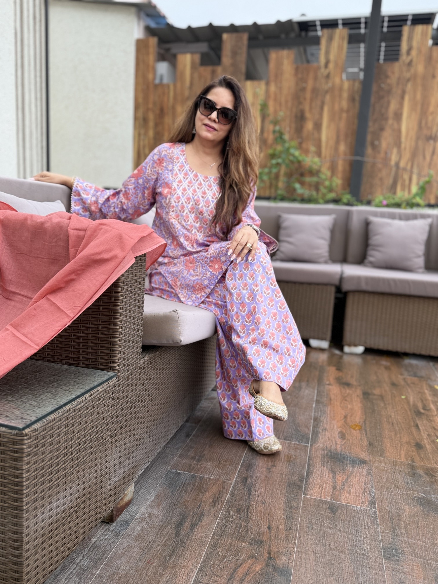 Nishigandha Cotton Suit