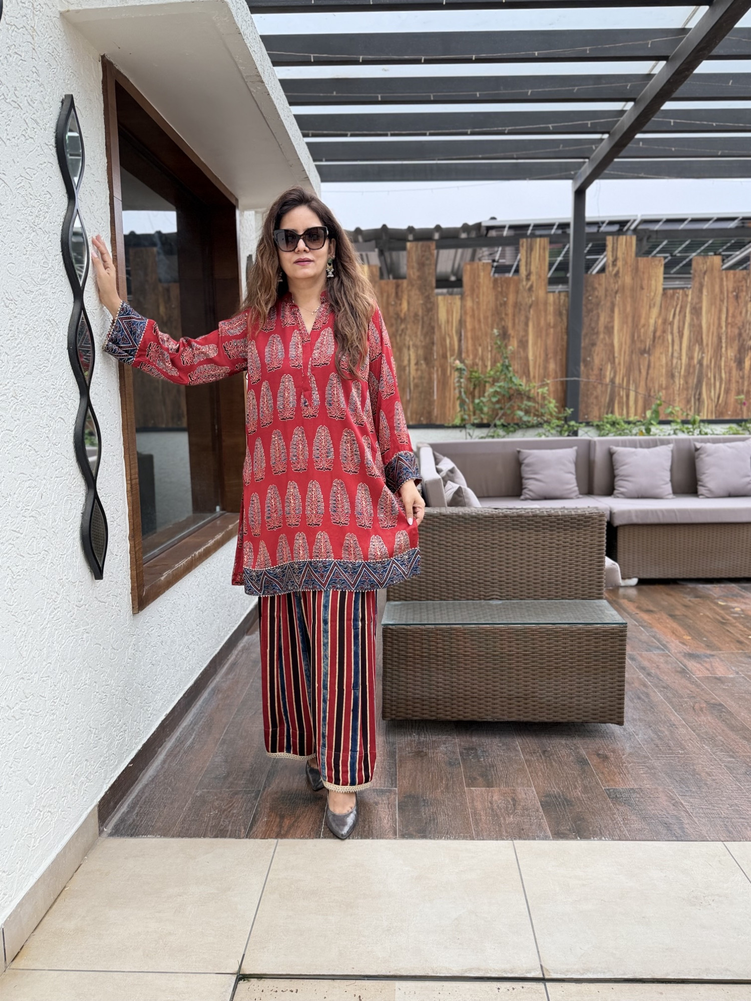 Alaya Modal Silk Suit