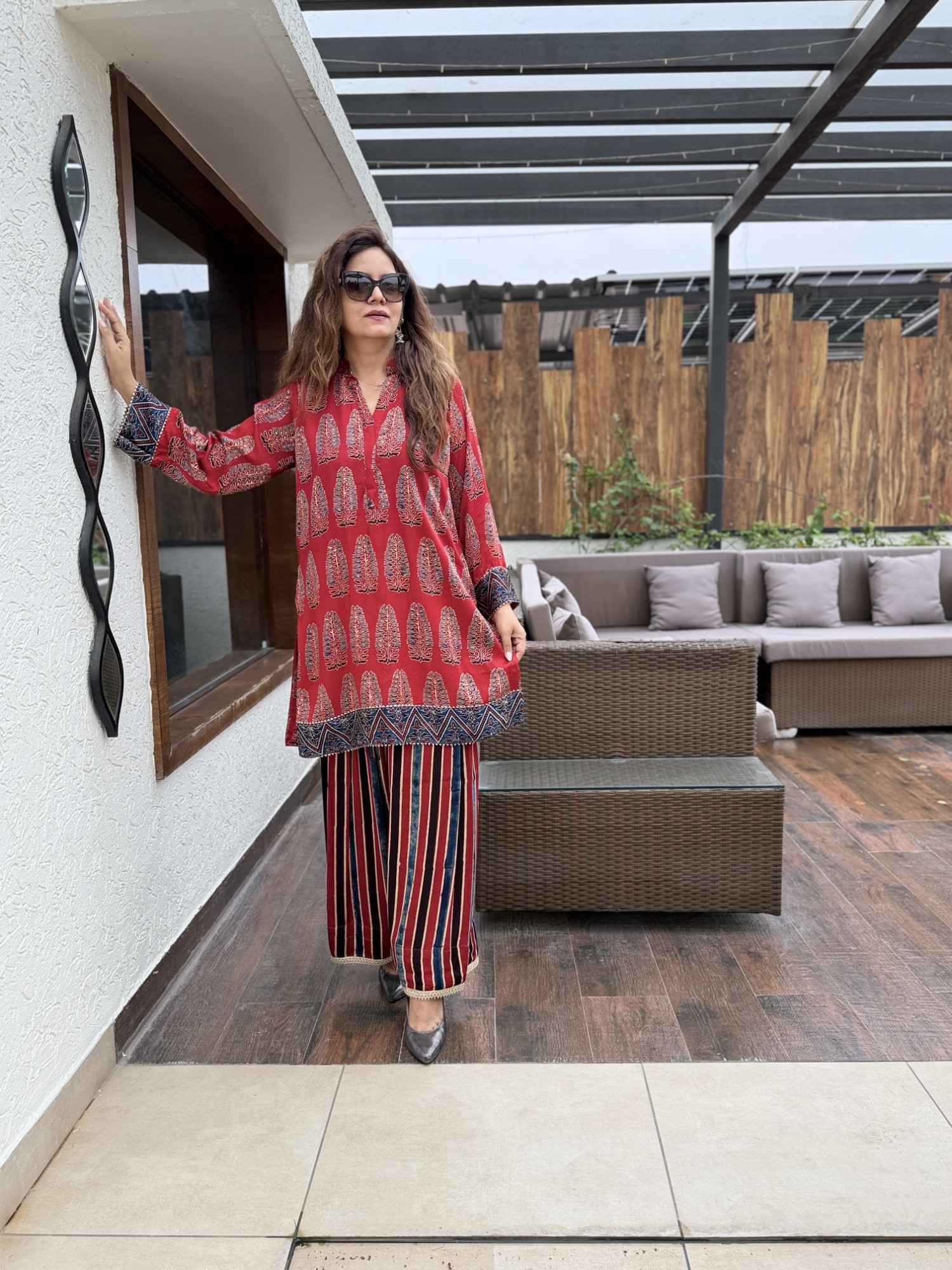 Alaya Modal Silk Suit