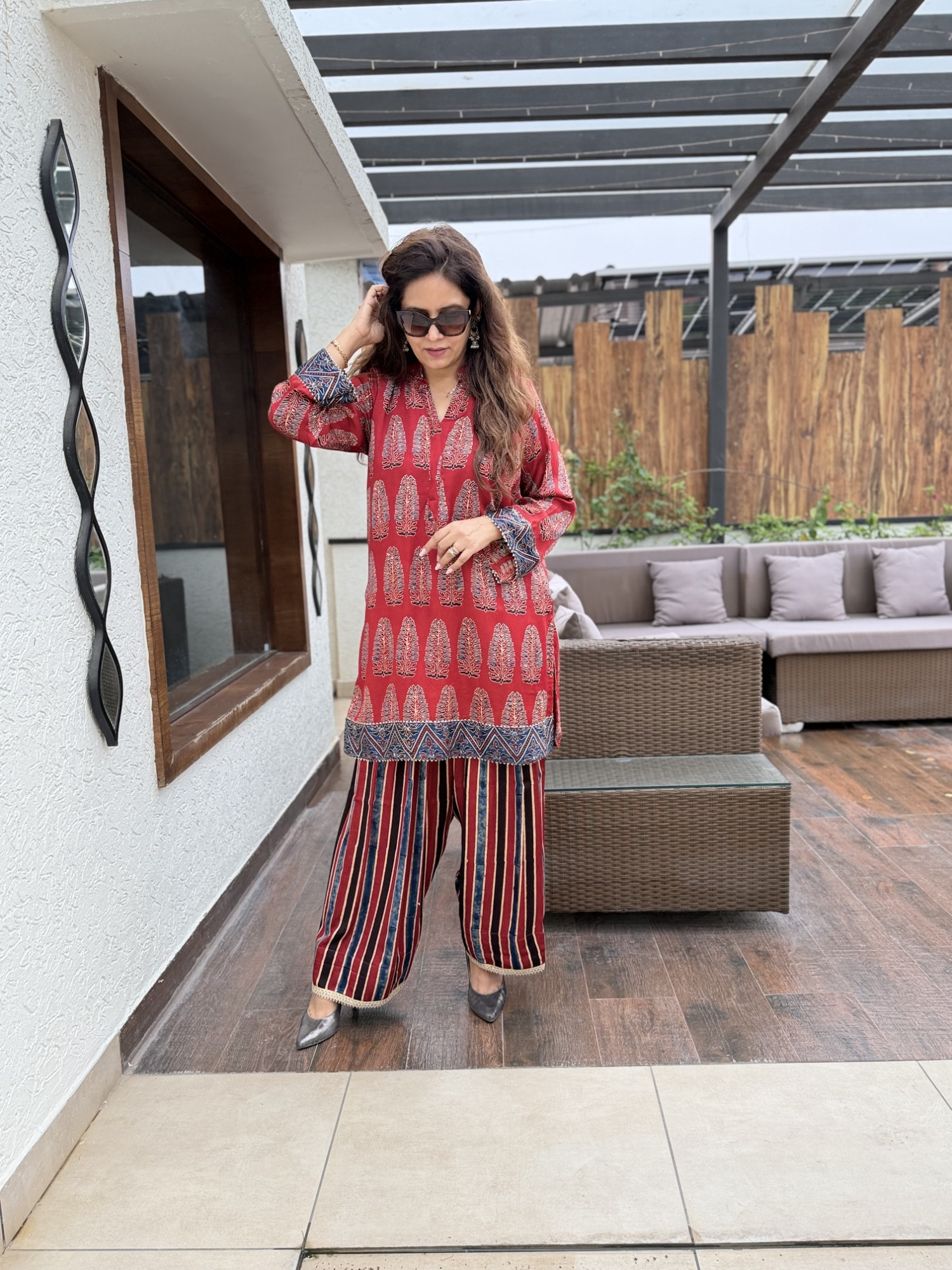 Alaya Modal Silk Suit
