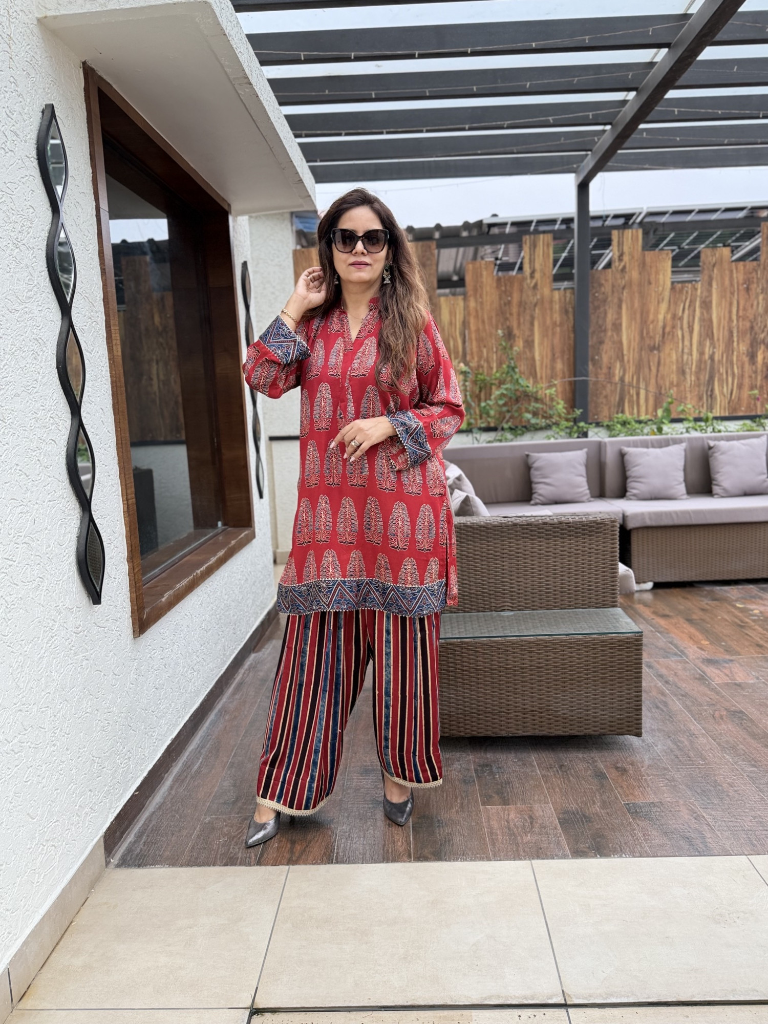 Alaya Modal Silk Suit