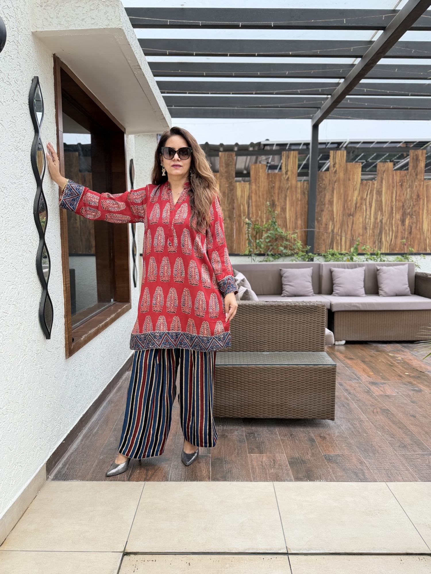 Sarin Modal Silk Suit
