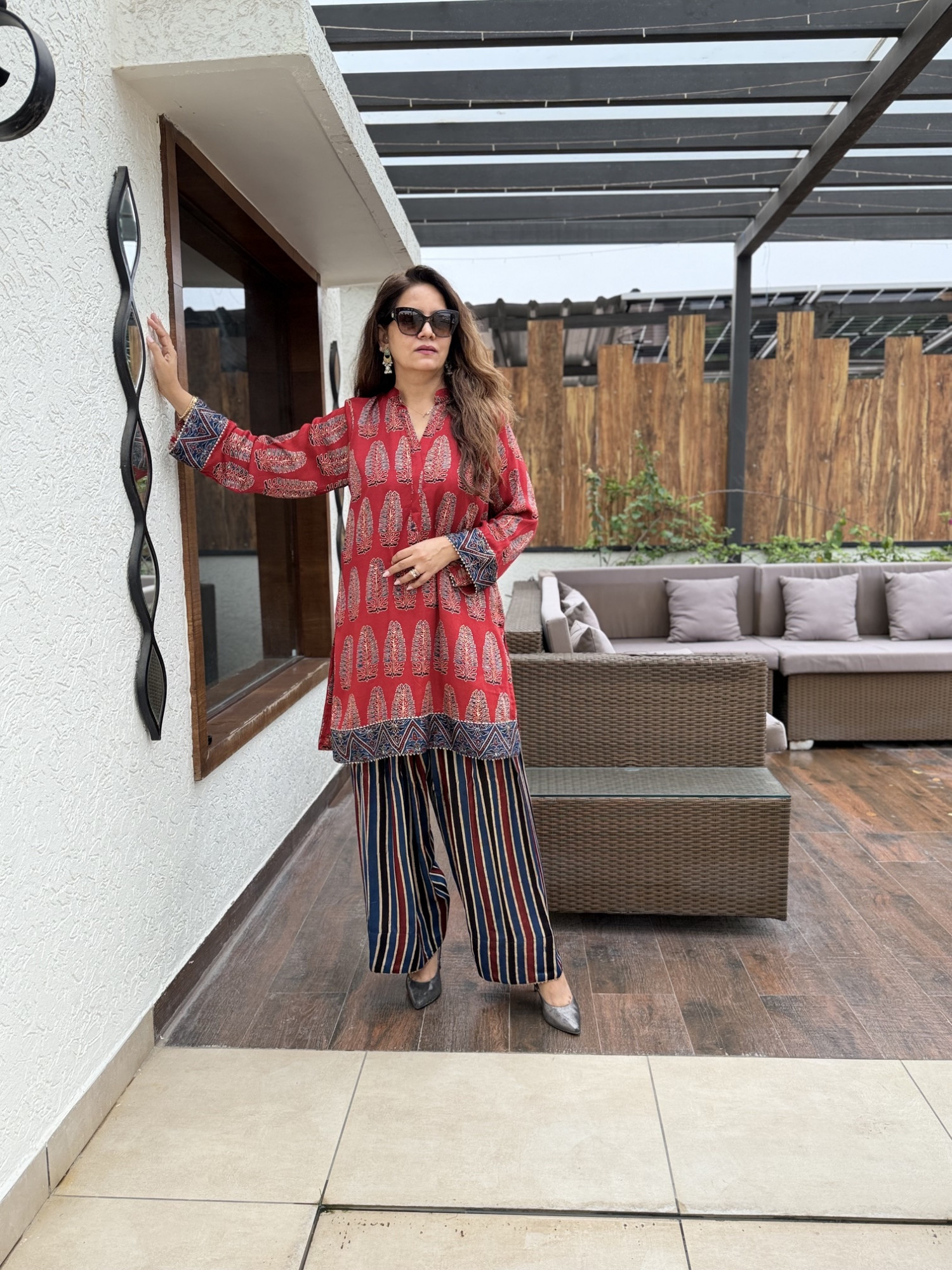 Sarin Modal Silk Suit