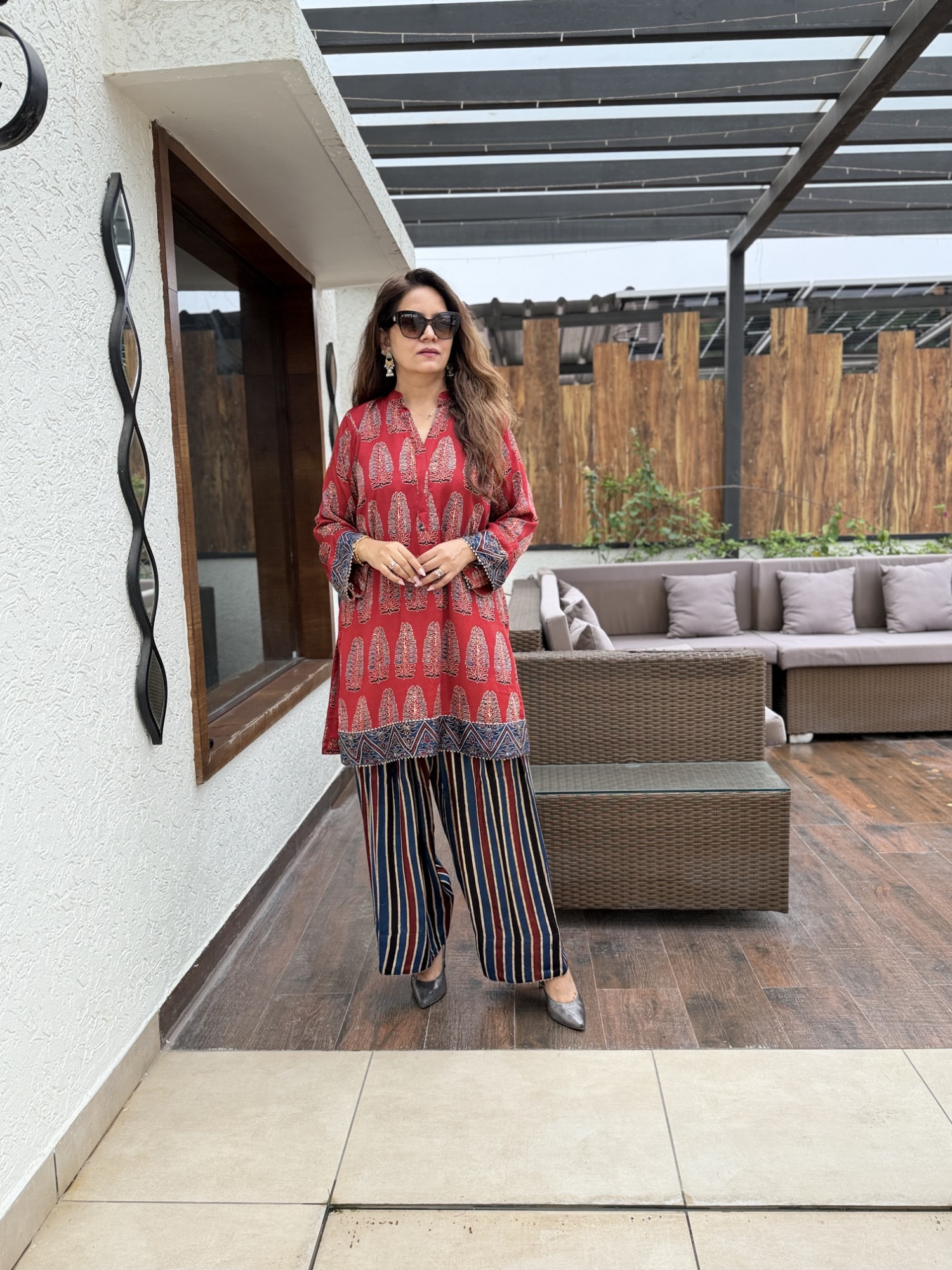 Sarin Modal Silk Suit