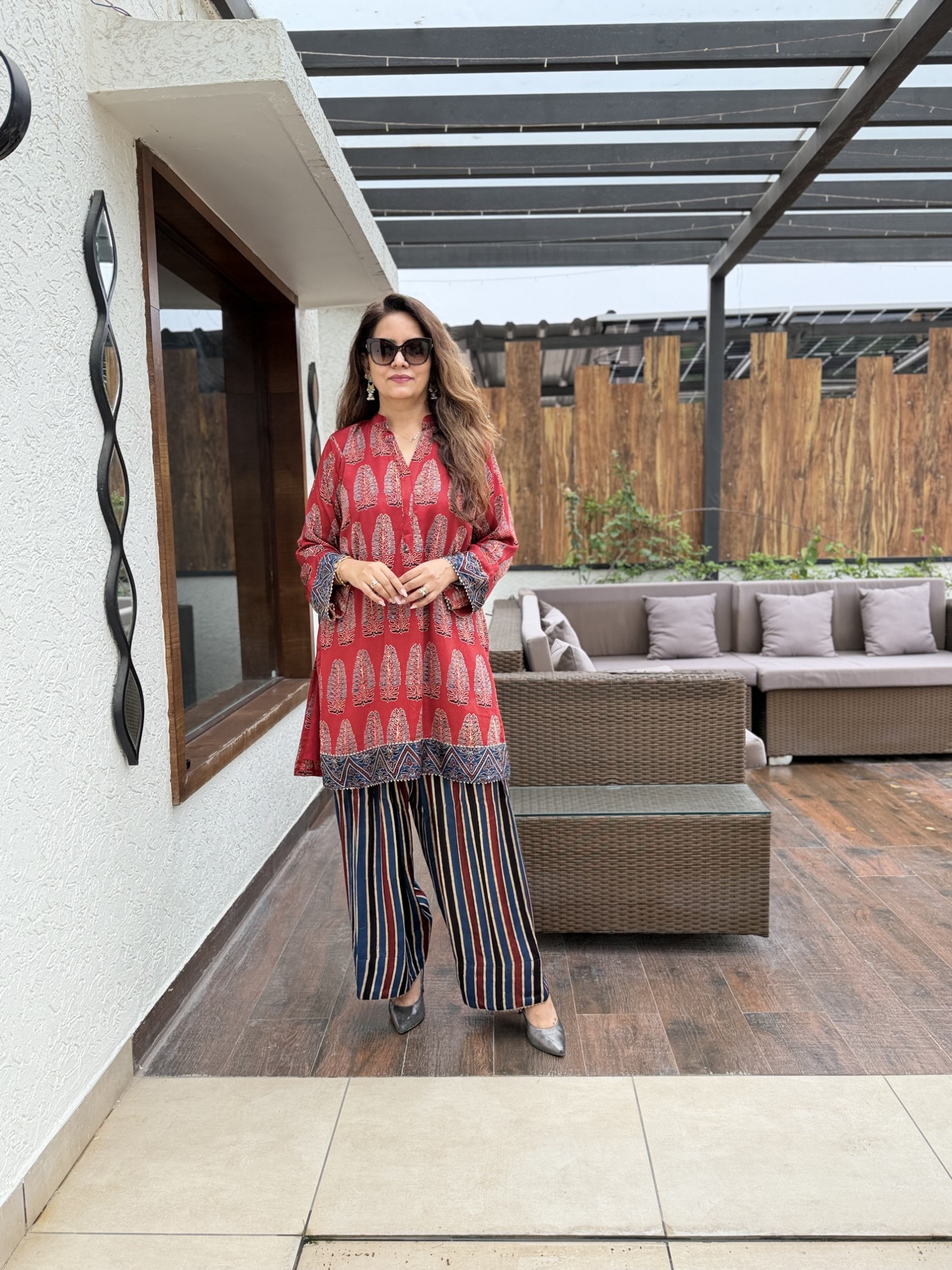 Sarin Modal Silk Suit