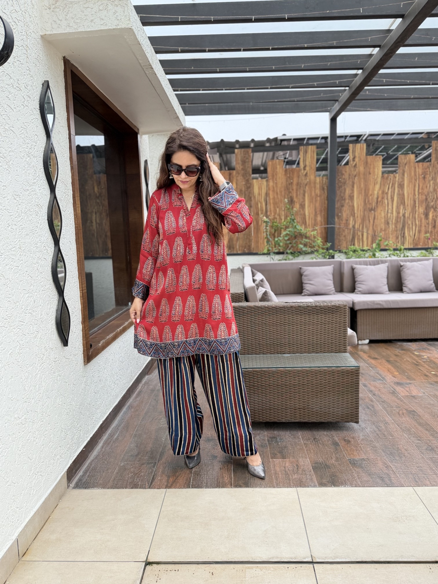 Sarin Modal Silk Suit
