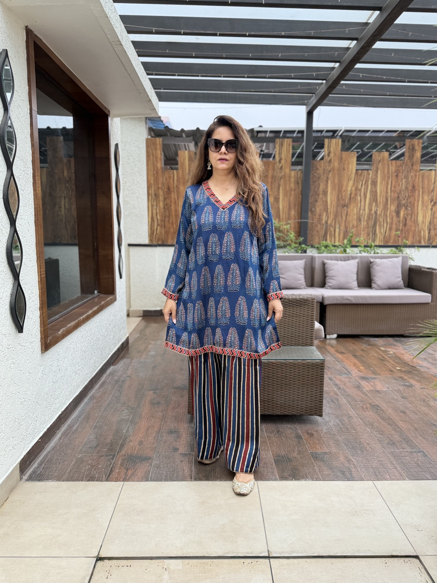 Noorani Modal Silk Suit