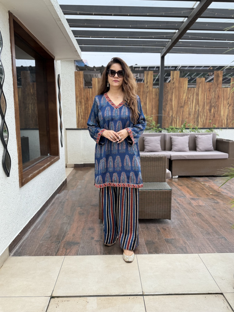 Image of Noorani Modal Silk Suit