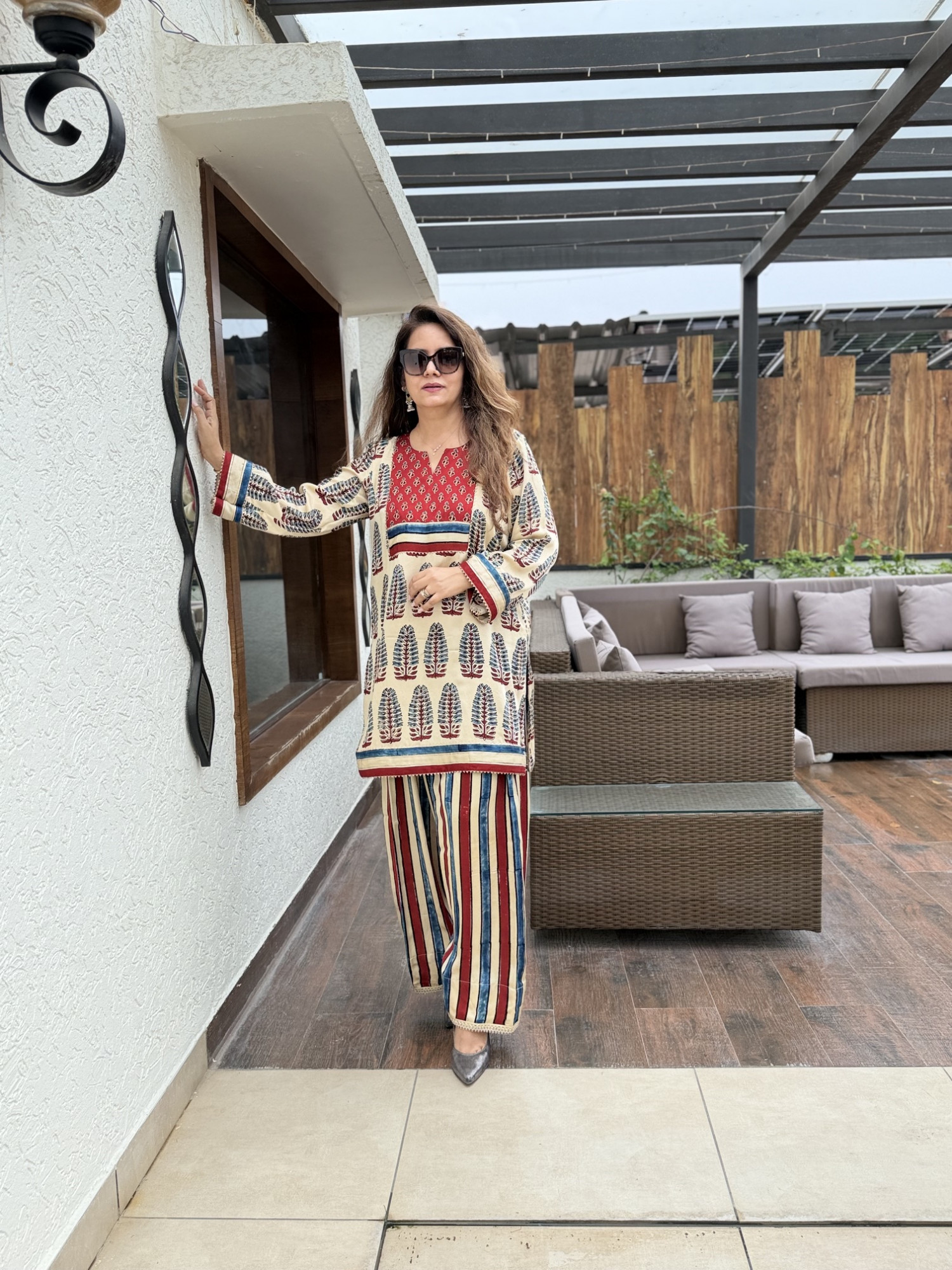 Amisha Modal Silk Suit