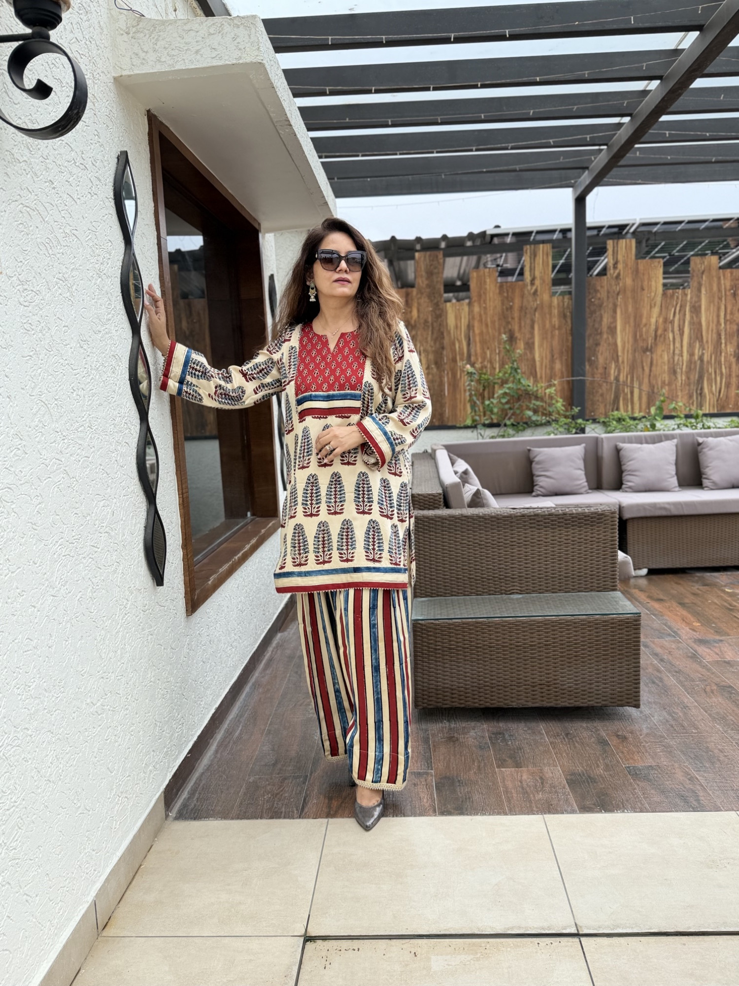 Amisha Modal Silk Suit