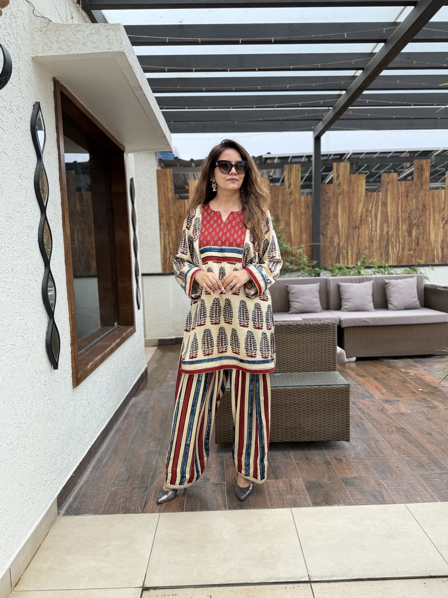 Amisha Modal Silk Suit