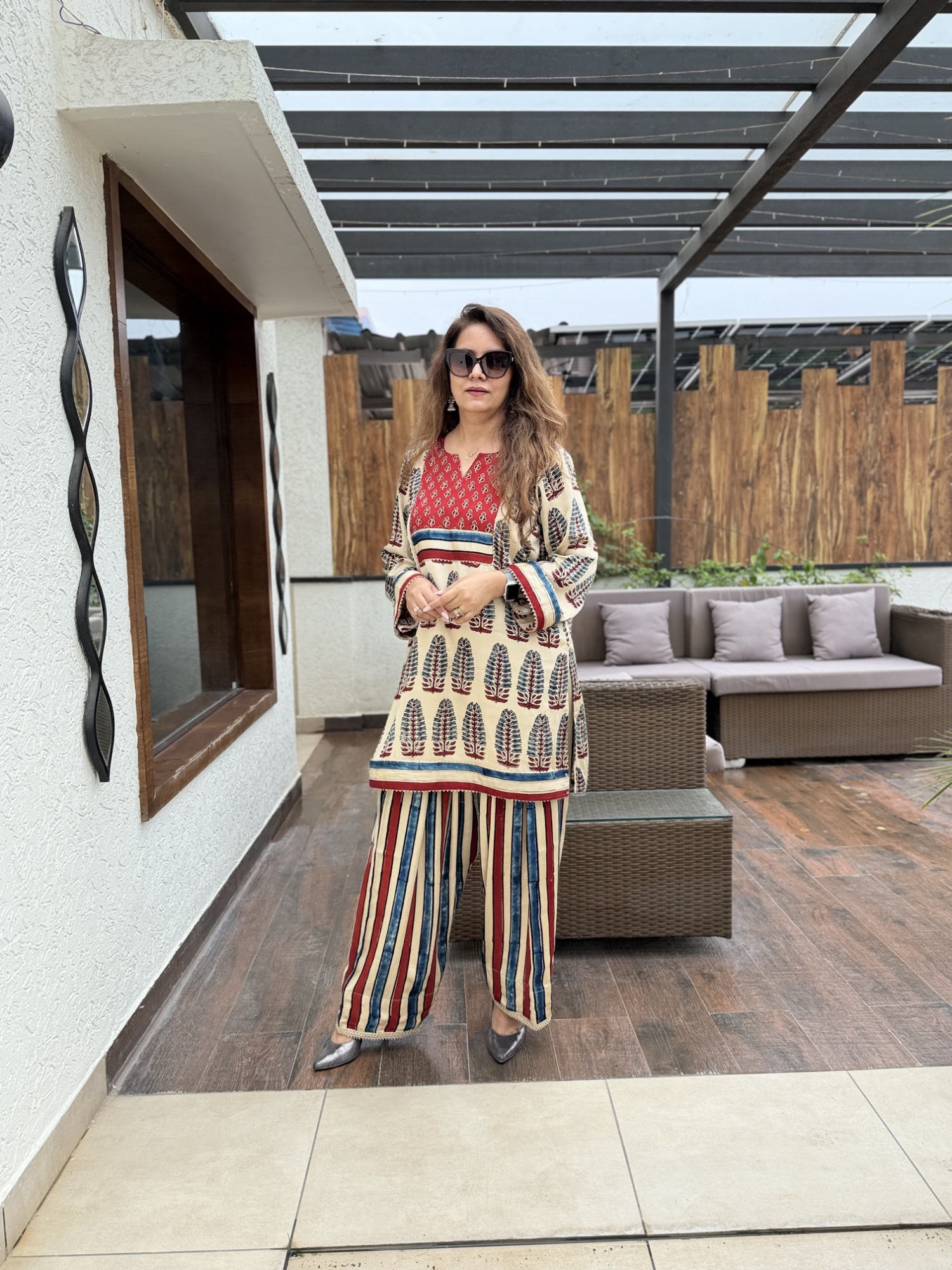 Amisha Modal Silk Suit