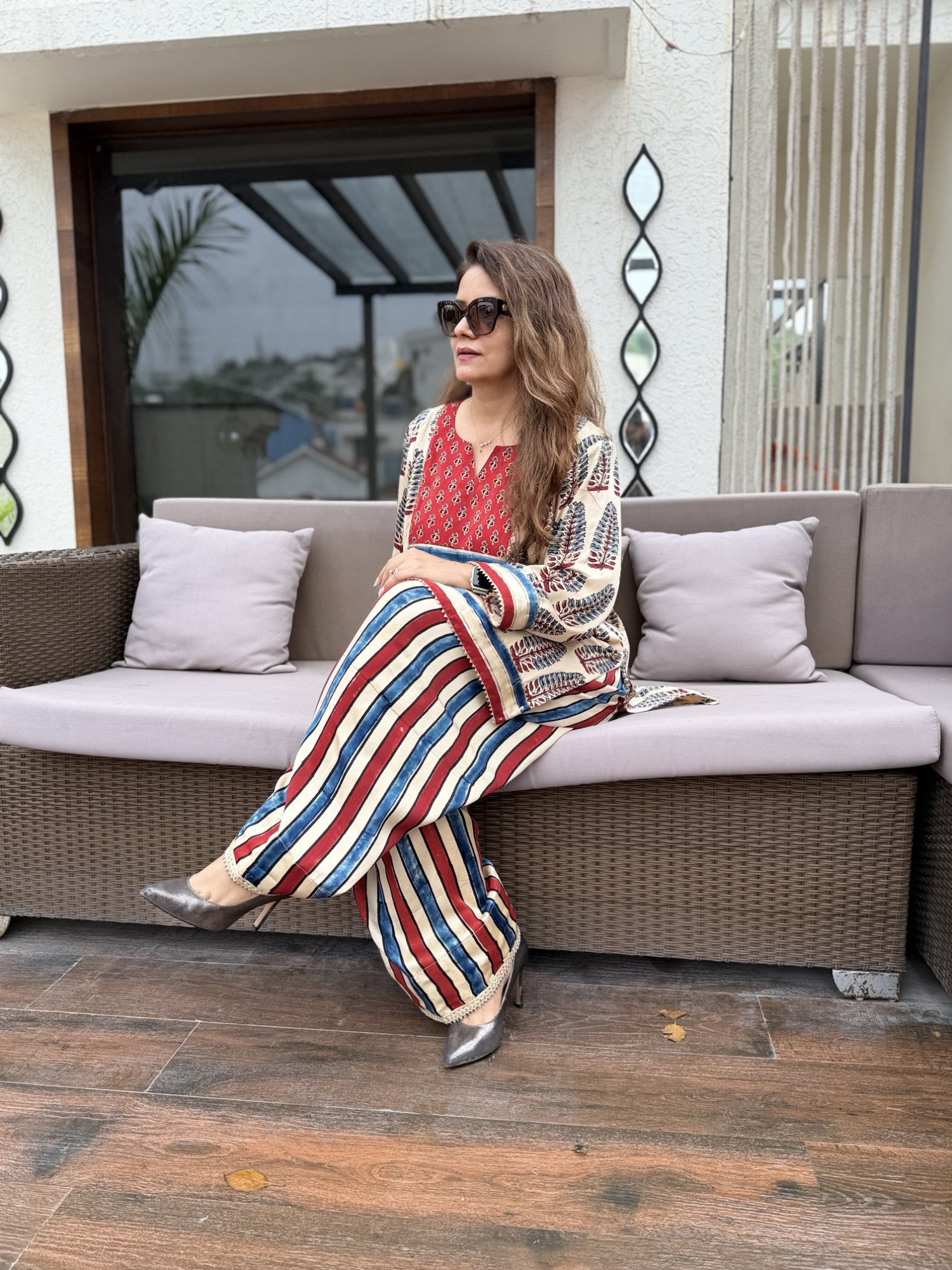 Amisha Modal Silk Suit