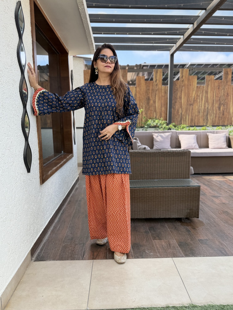 Image of Citrus Bloom Cotton Suit