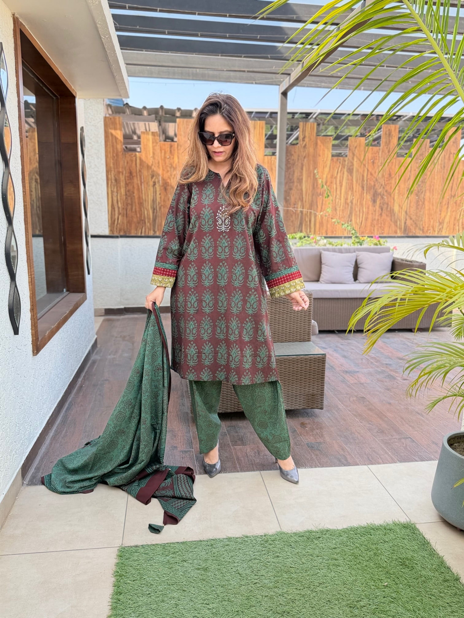 Bagh Cotton Suit