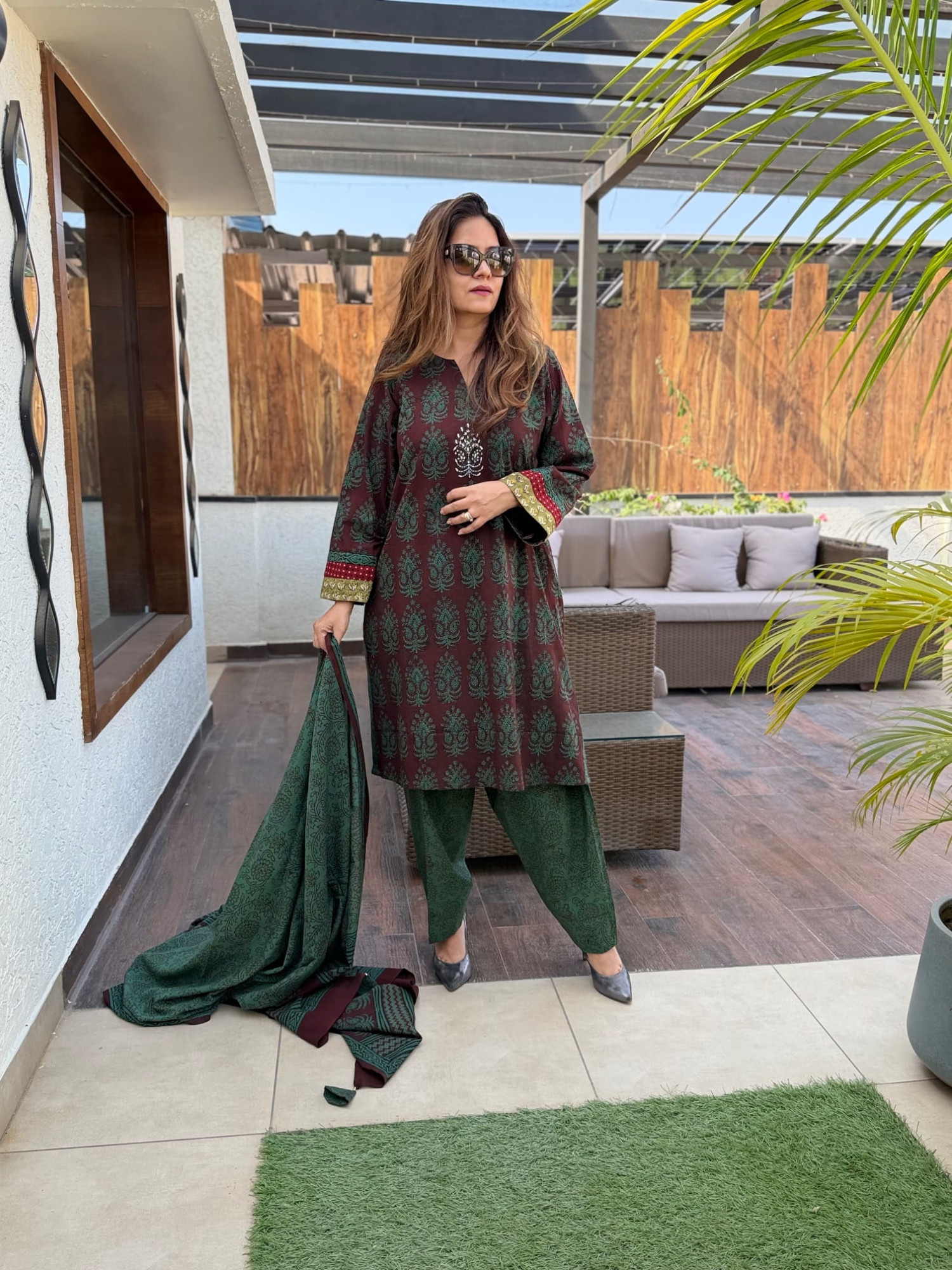 Bagh Cotton Suit