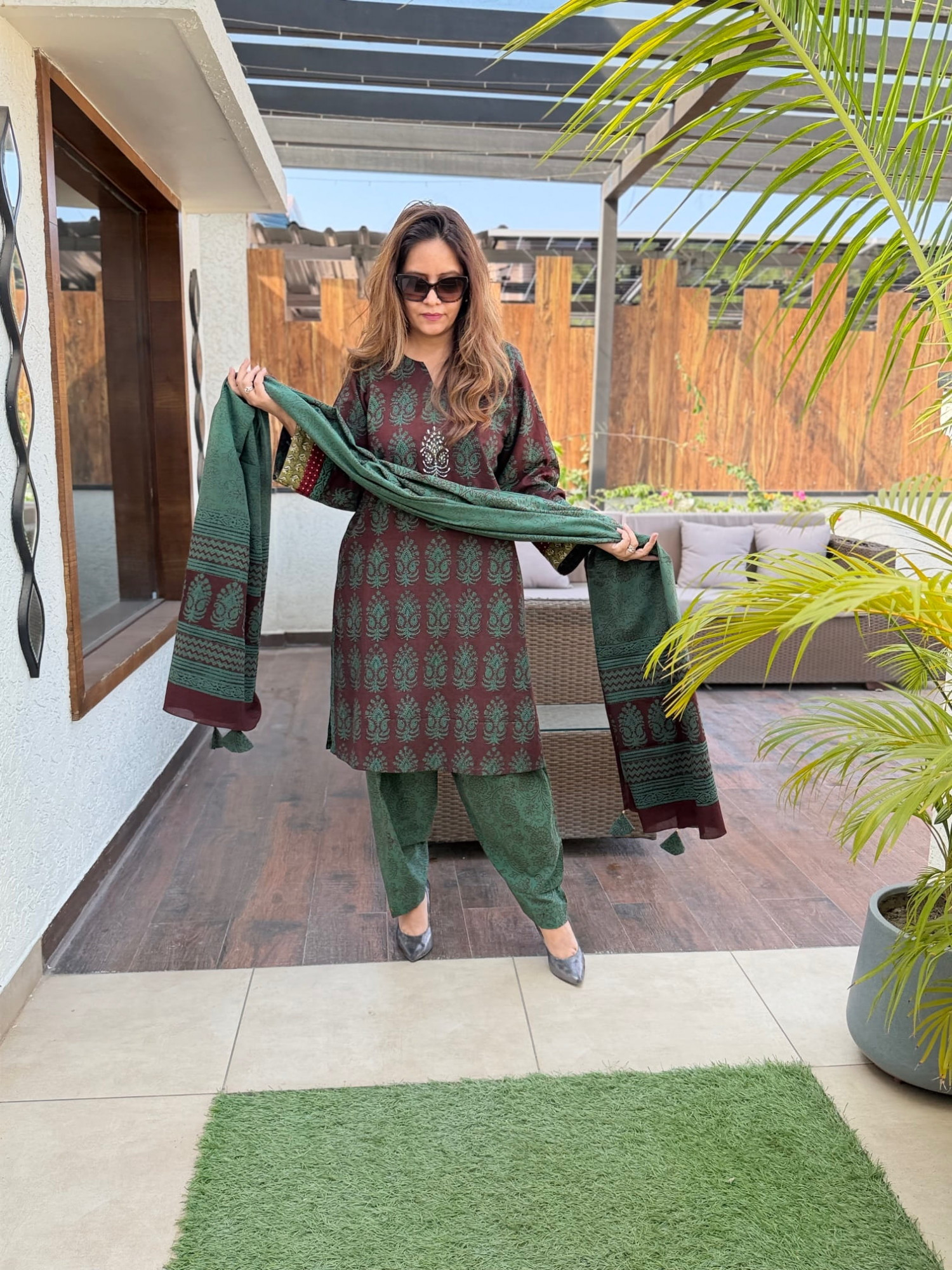 Bagh Cotton Suit