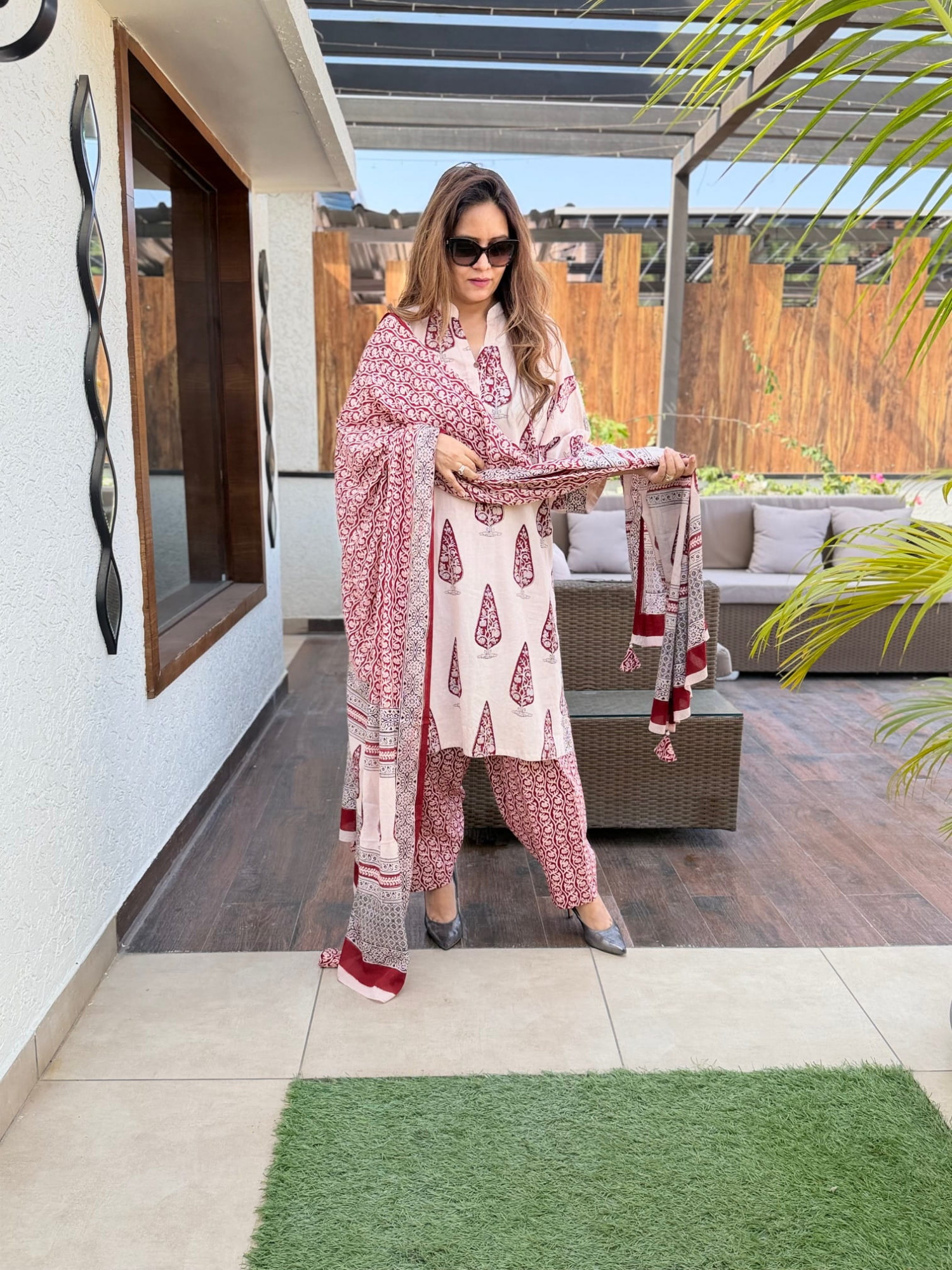 Bagh Cotton Suit
