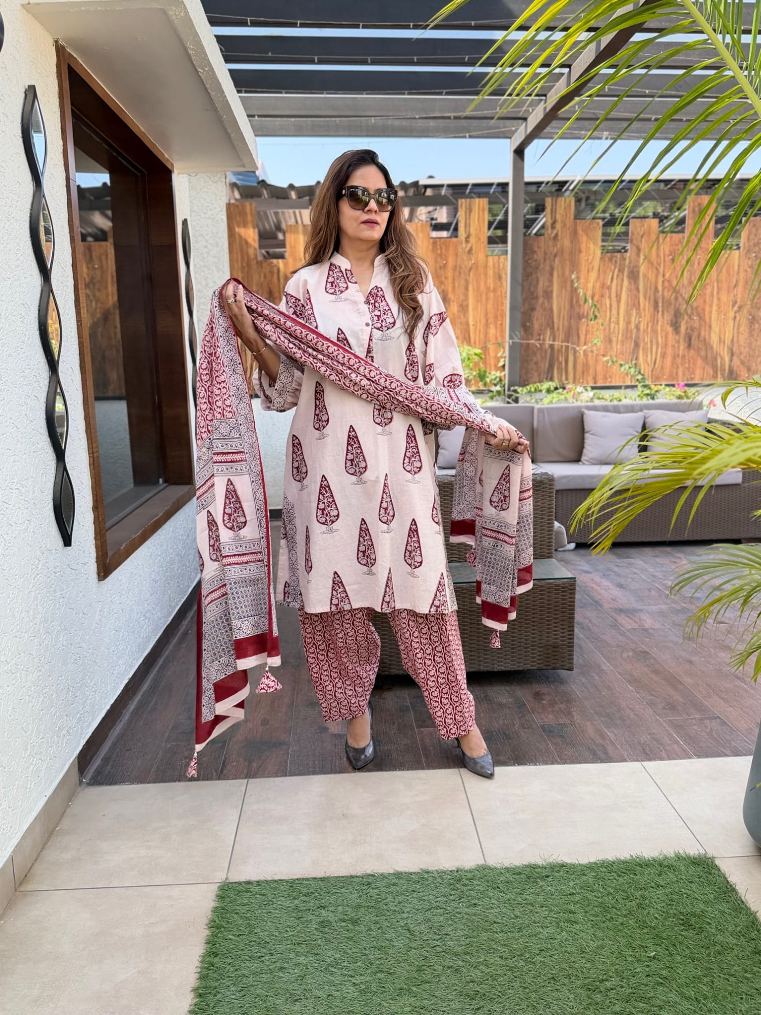 Bagh Cotton Suit