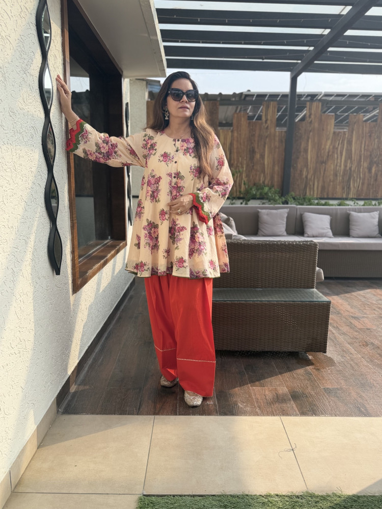 Image of Floral Farshi Suit
