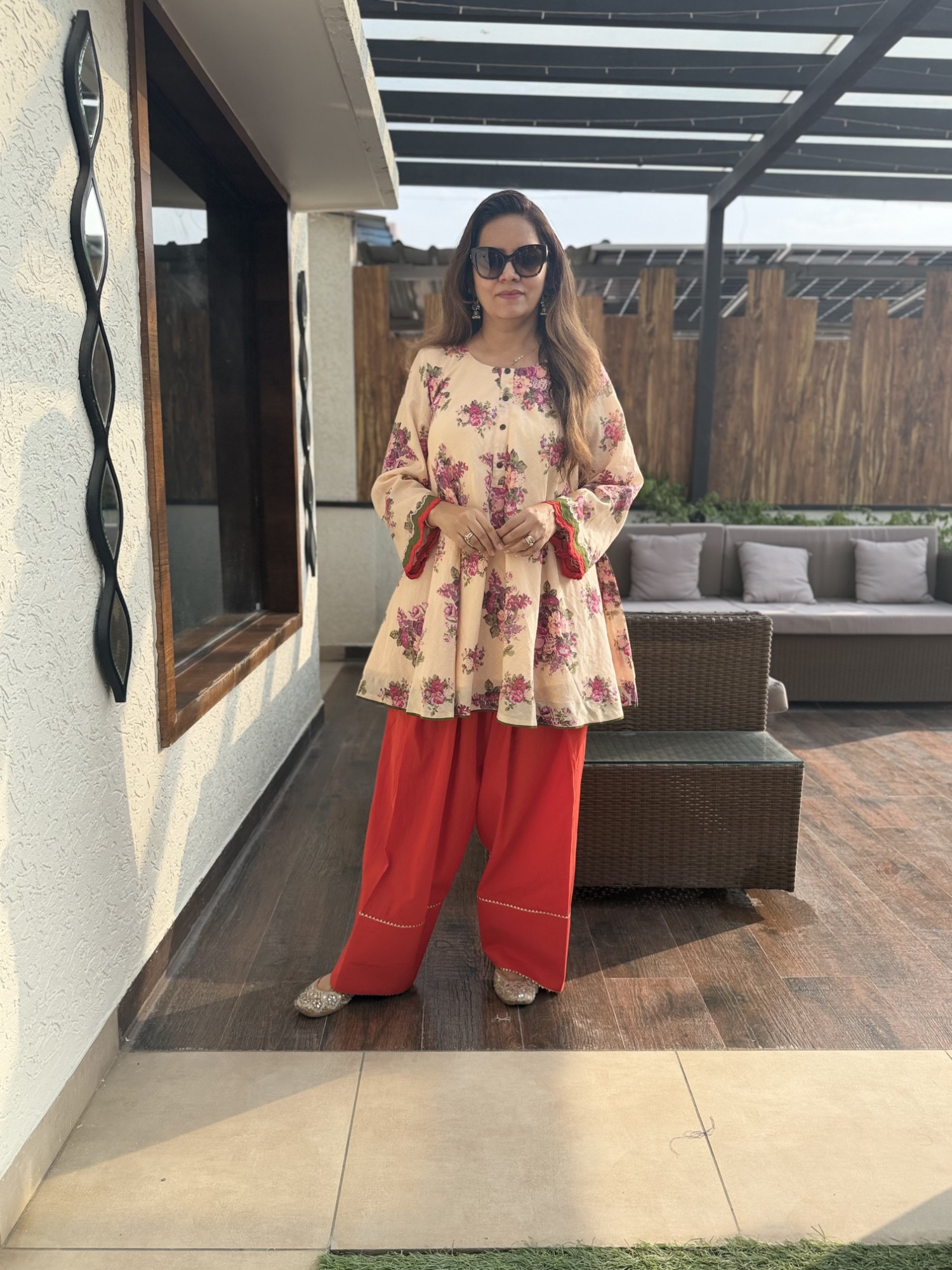 Floral Farshi Suit
