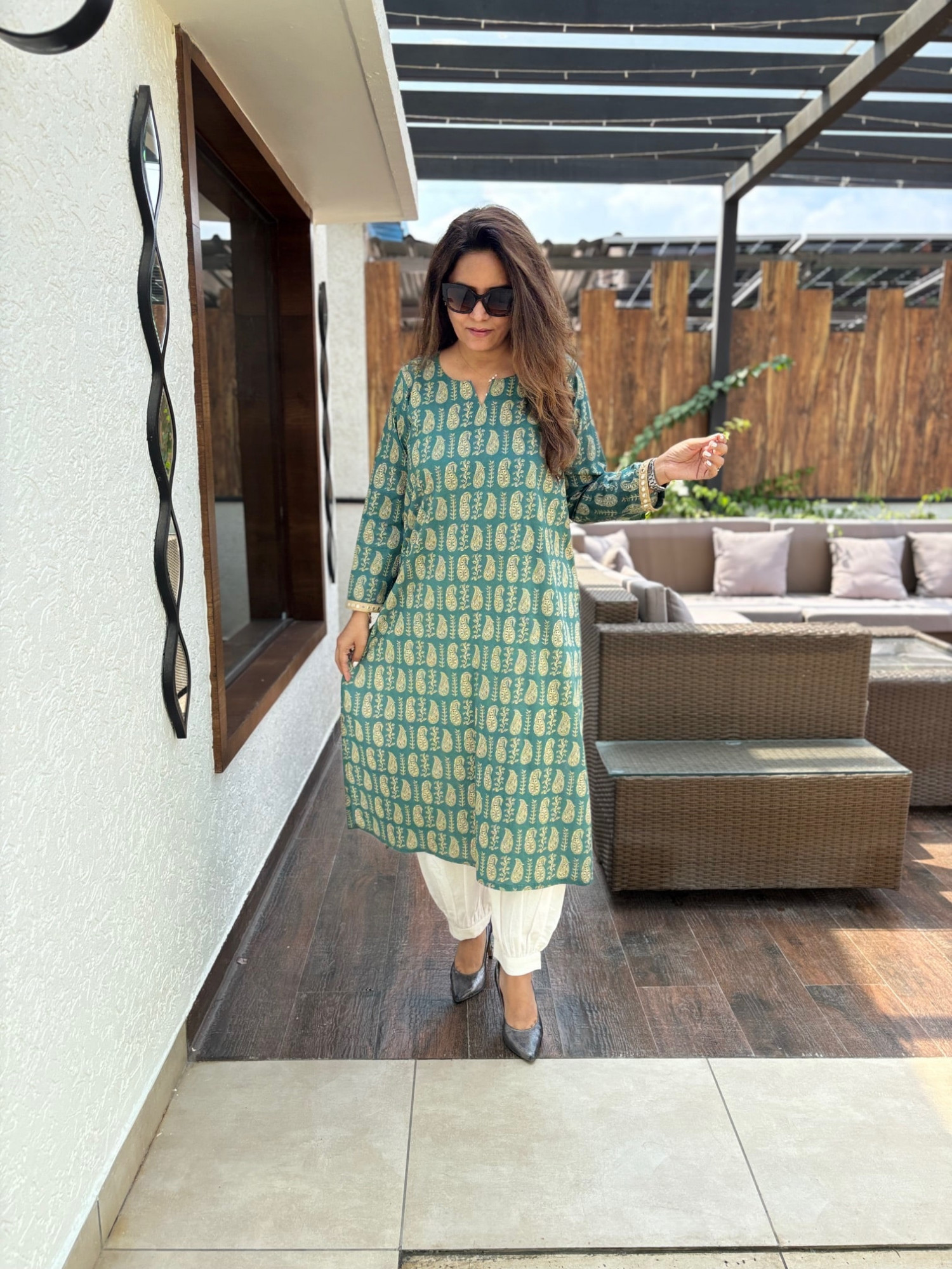 Madhubani Cotton Kurta