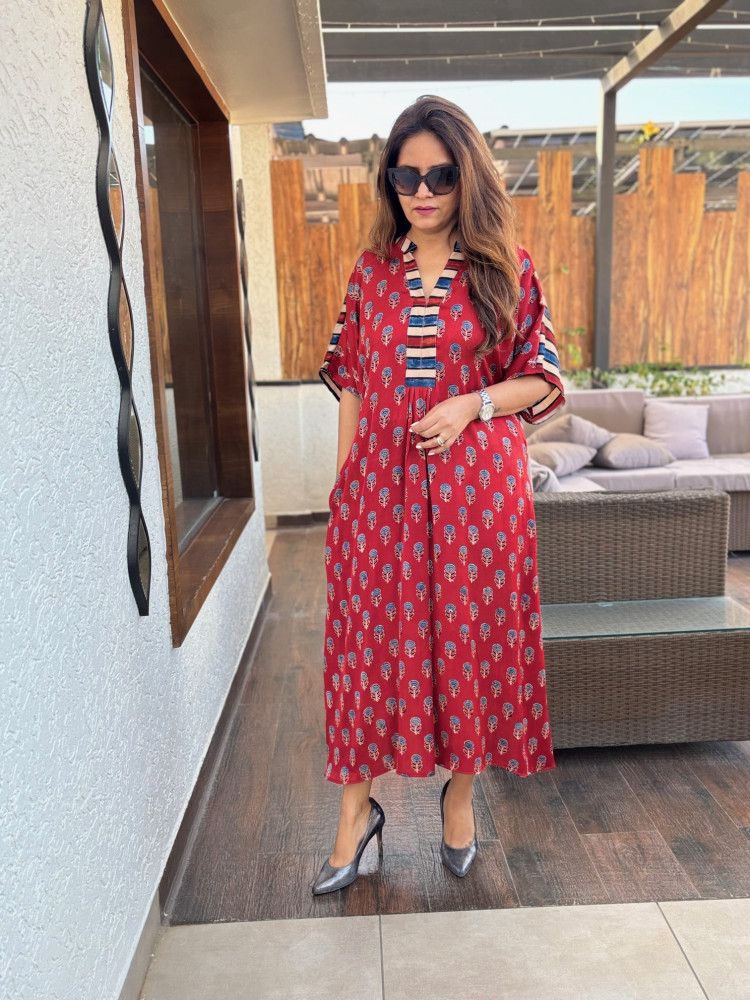 Image of Aanya Modal Silk Dress