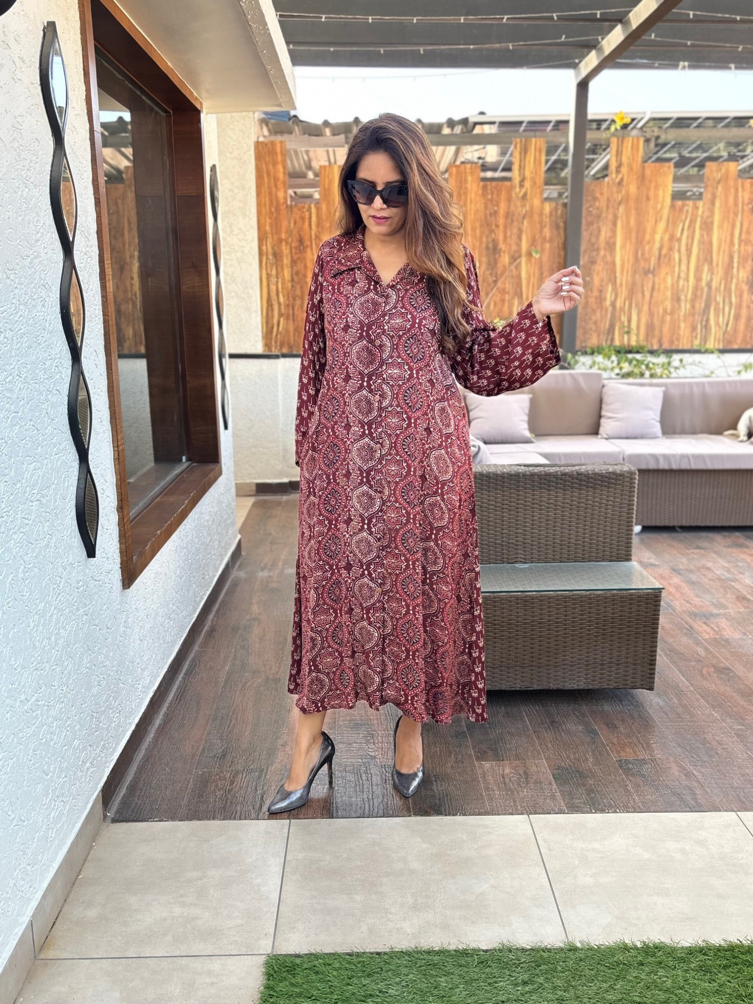 Kohinoor Modal Silk Dress