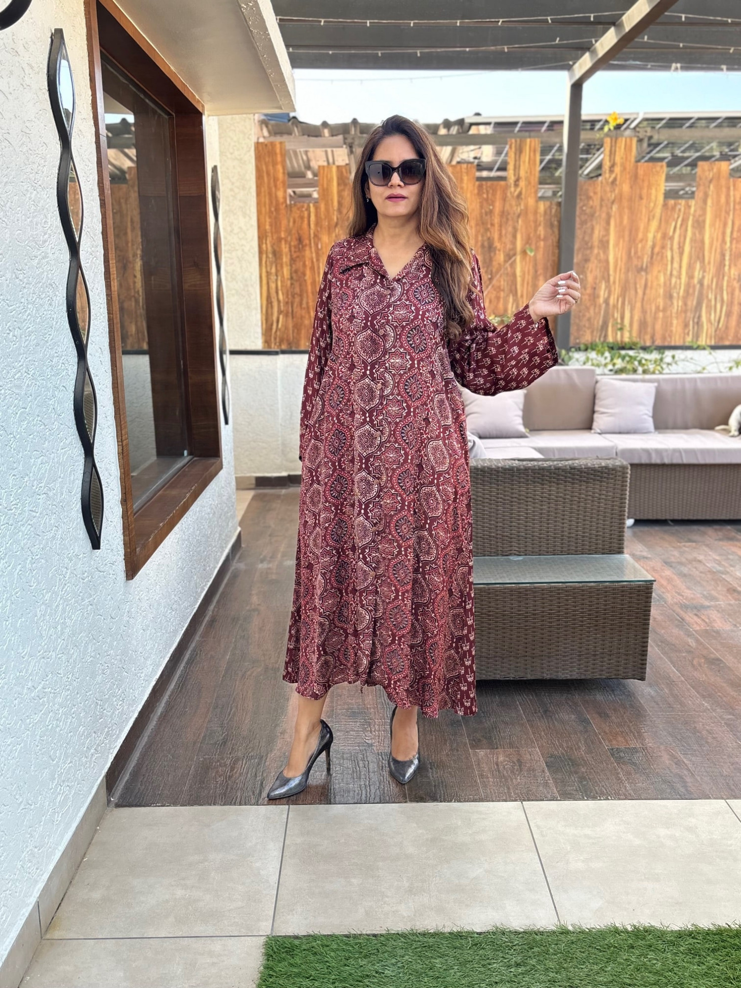 Kohinoor Modal Silk Dress