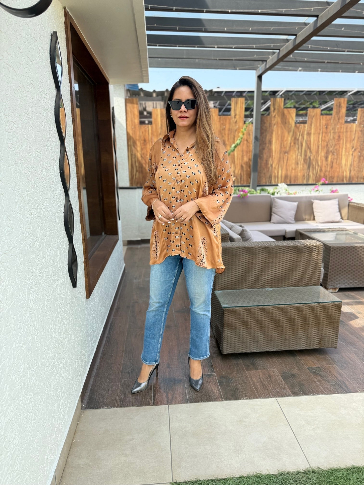 Modal Patchwork Shirt