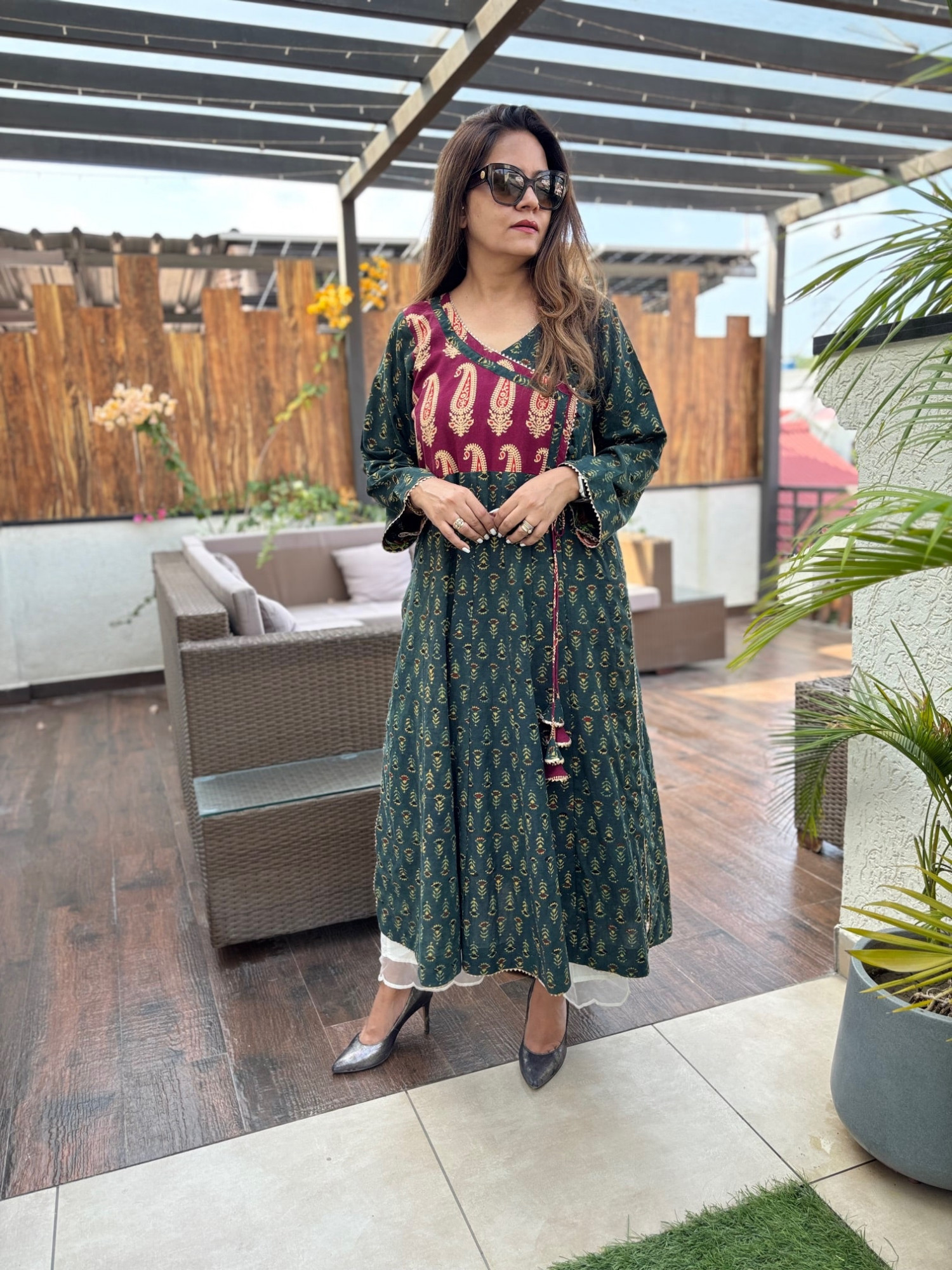 Vanika Ajrakh Anarkali