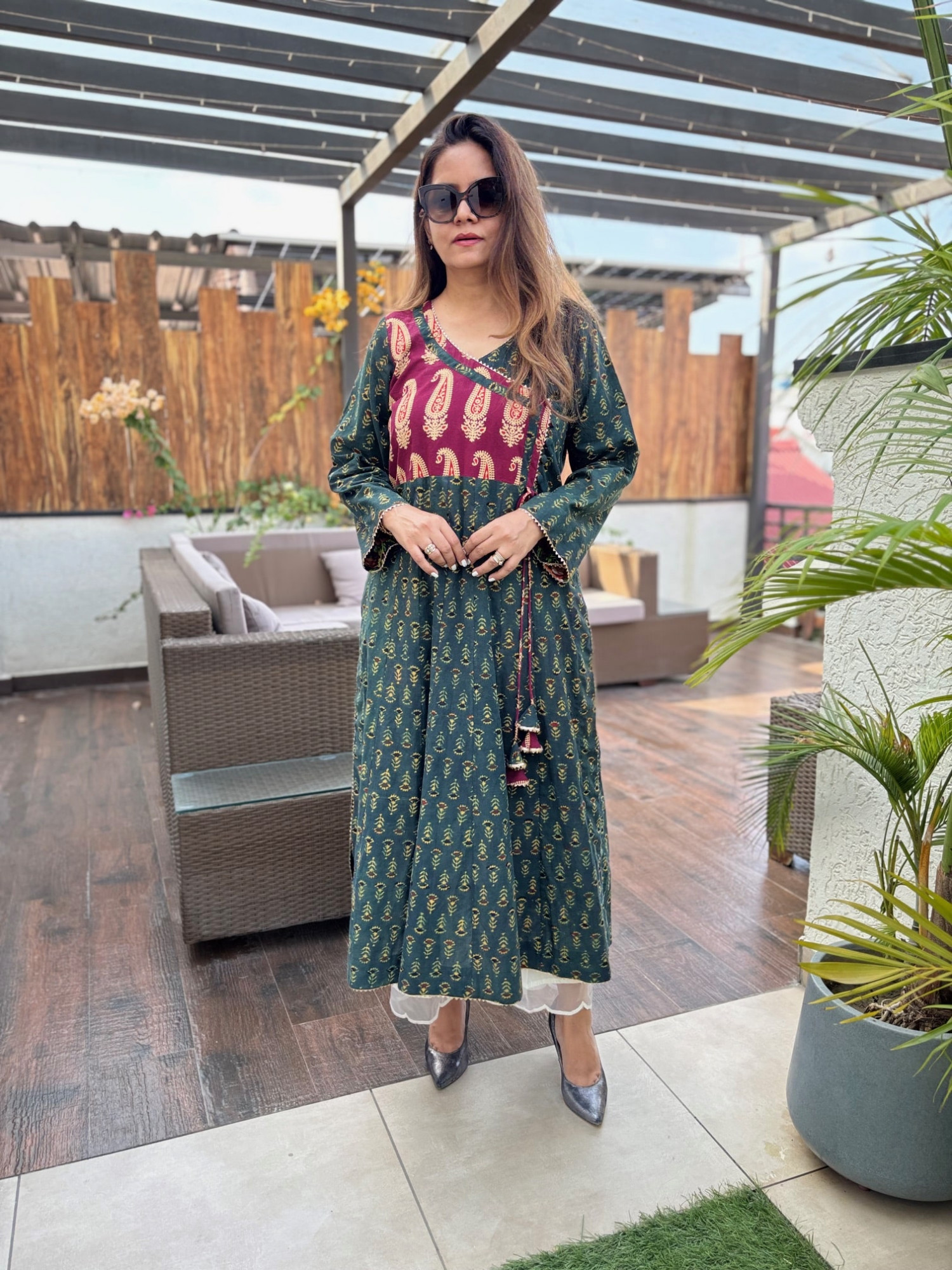 Vanika Ajrakh Anarkali