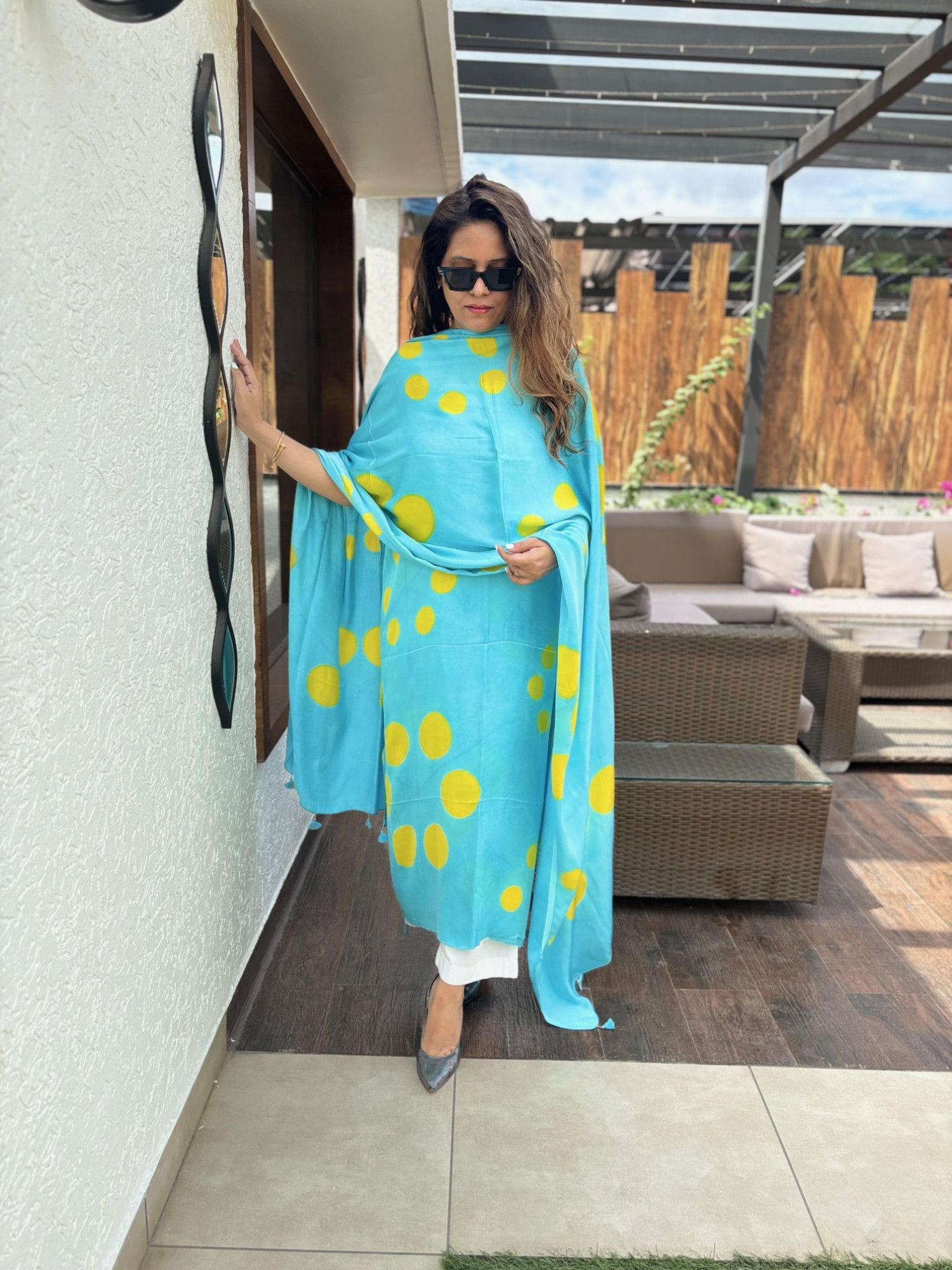 Unstitched Modal Silk Suit