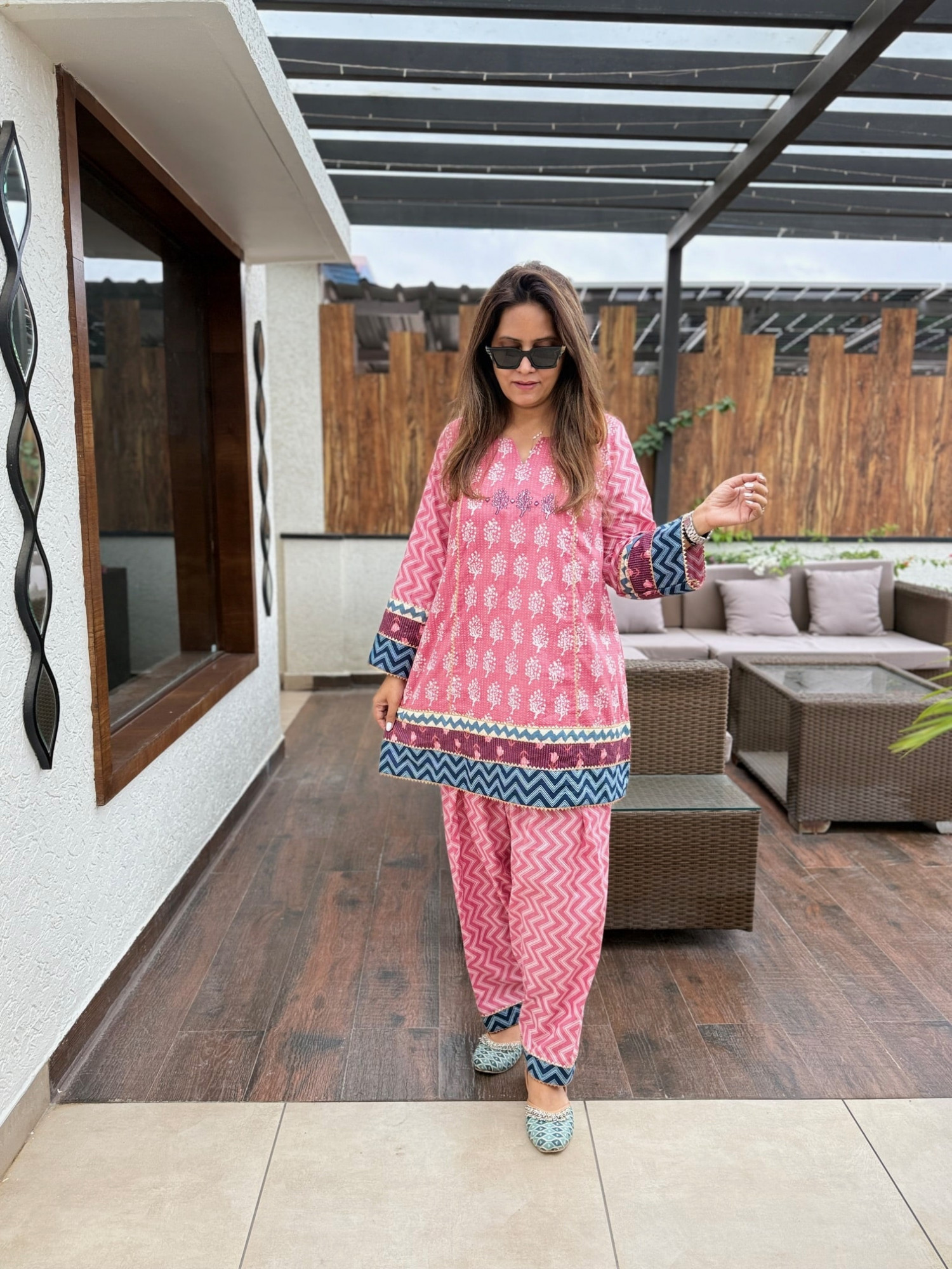 Ruhani Cotton Co-ord Set