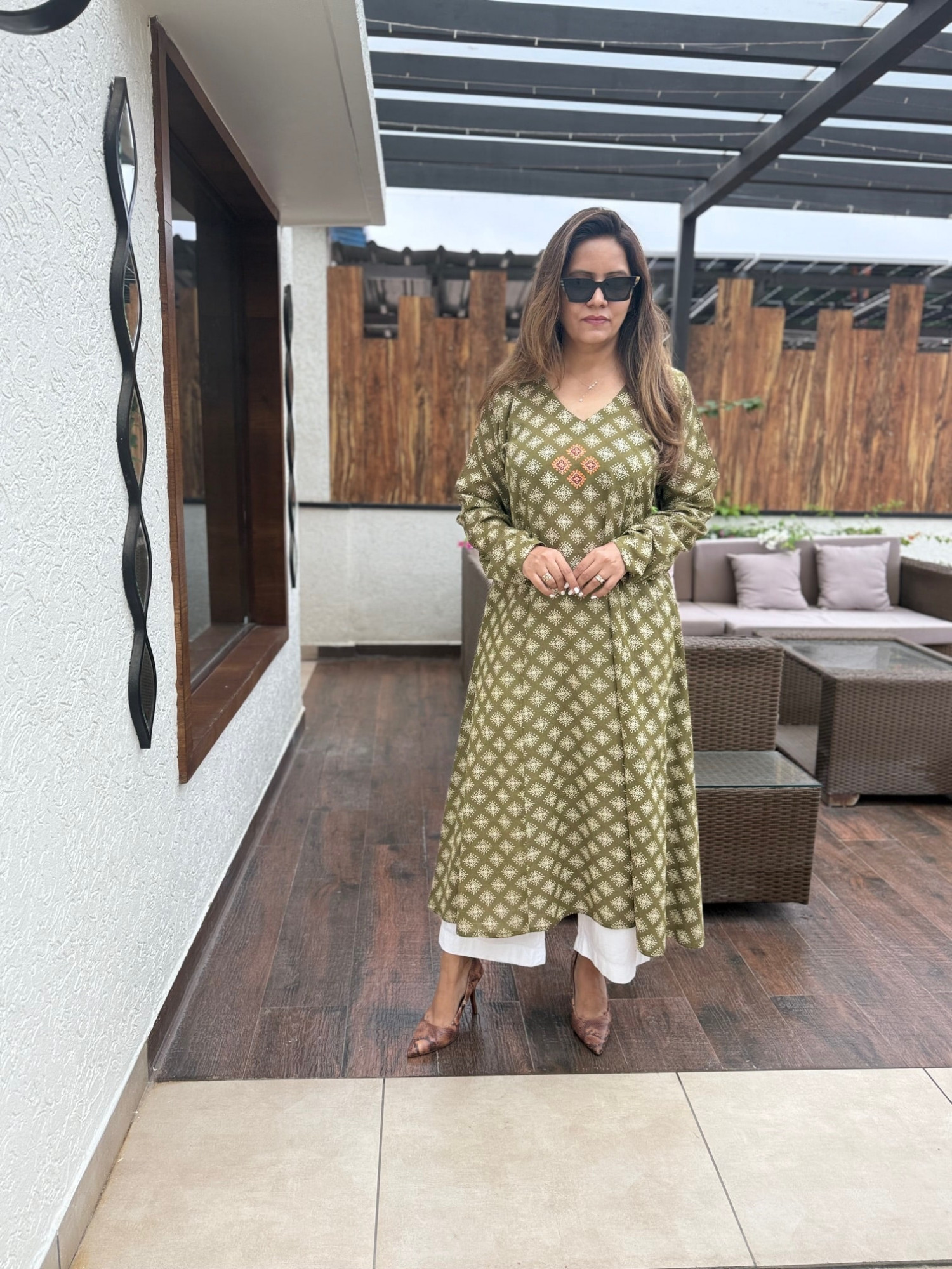 Oorja Cotton Anarkali