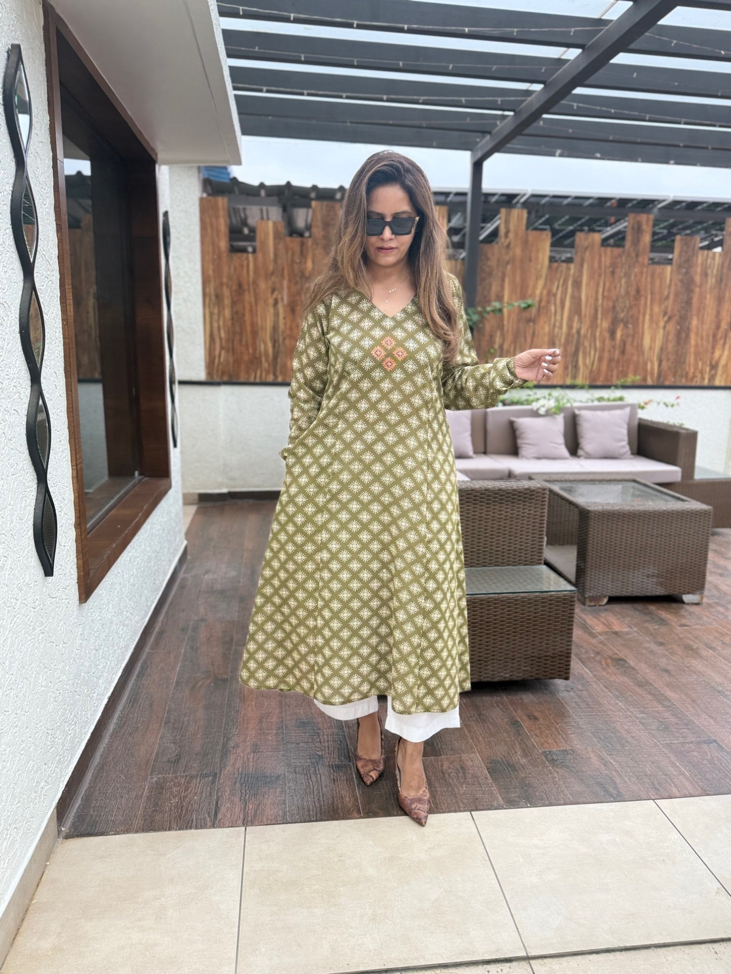 Oorja Cotton Anarkali