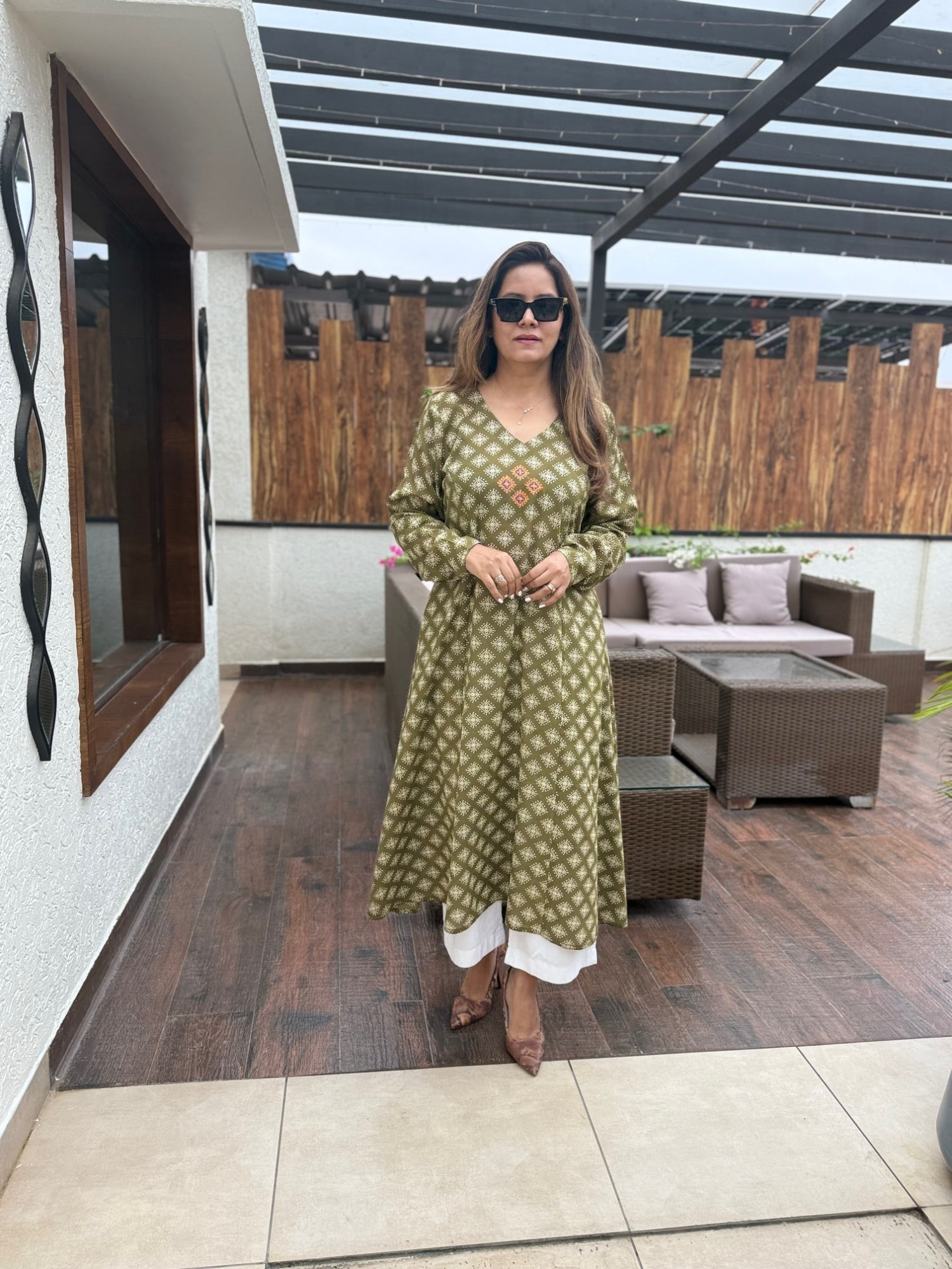Oorja Cotton Anarkali