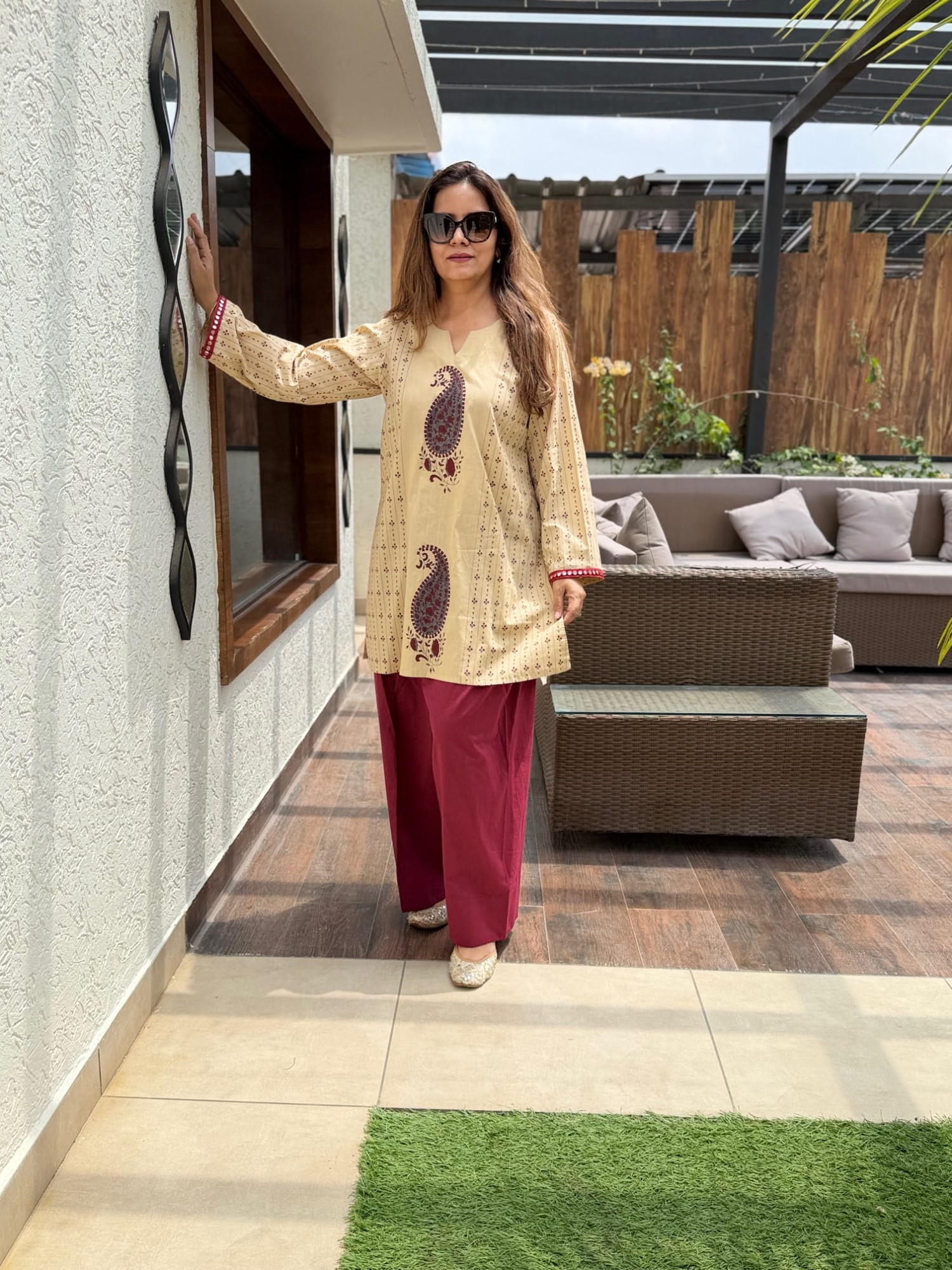 Paisley Cotton Suit